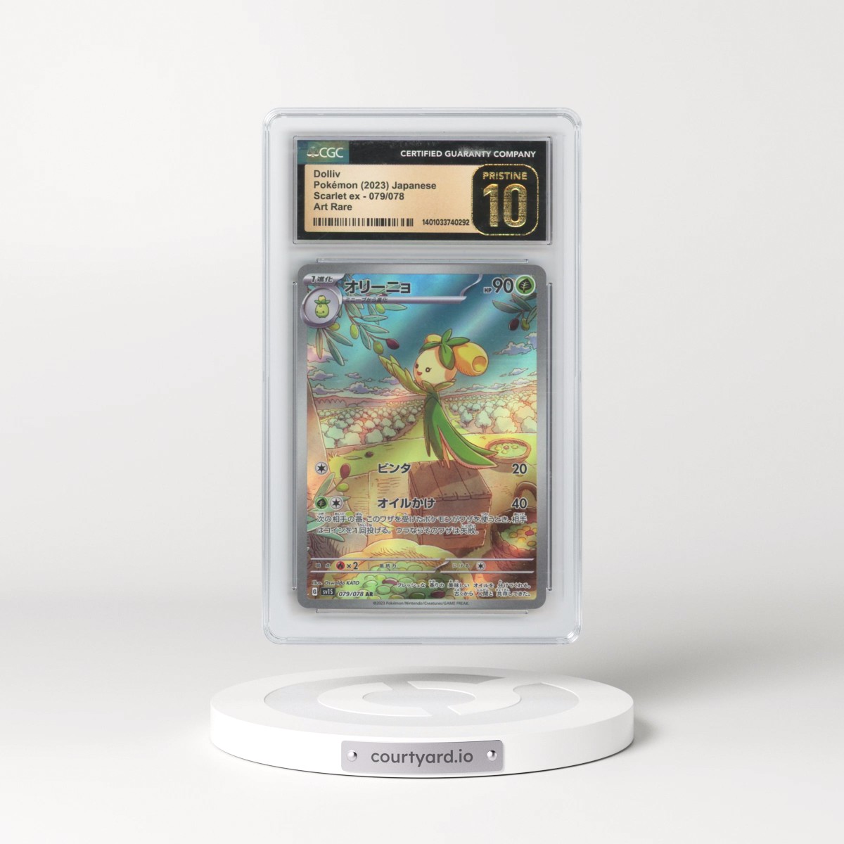 2023 Scarlet ex #079/078 Dolliv - Art Rare (CGC 10 PRISTINE)