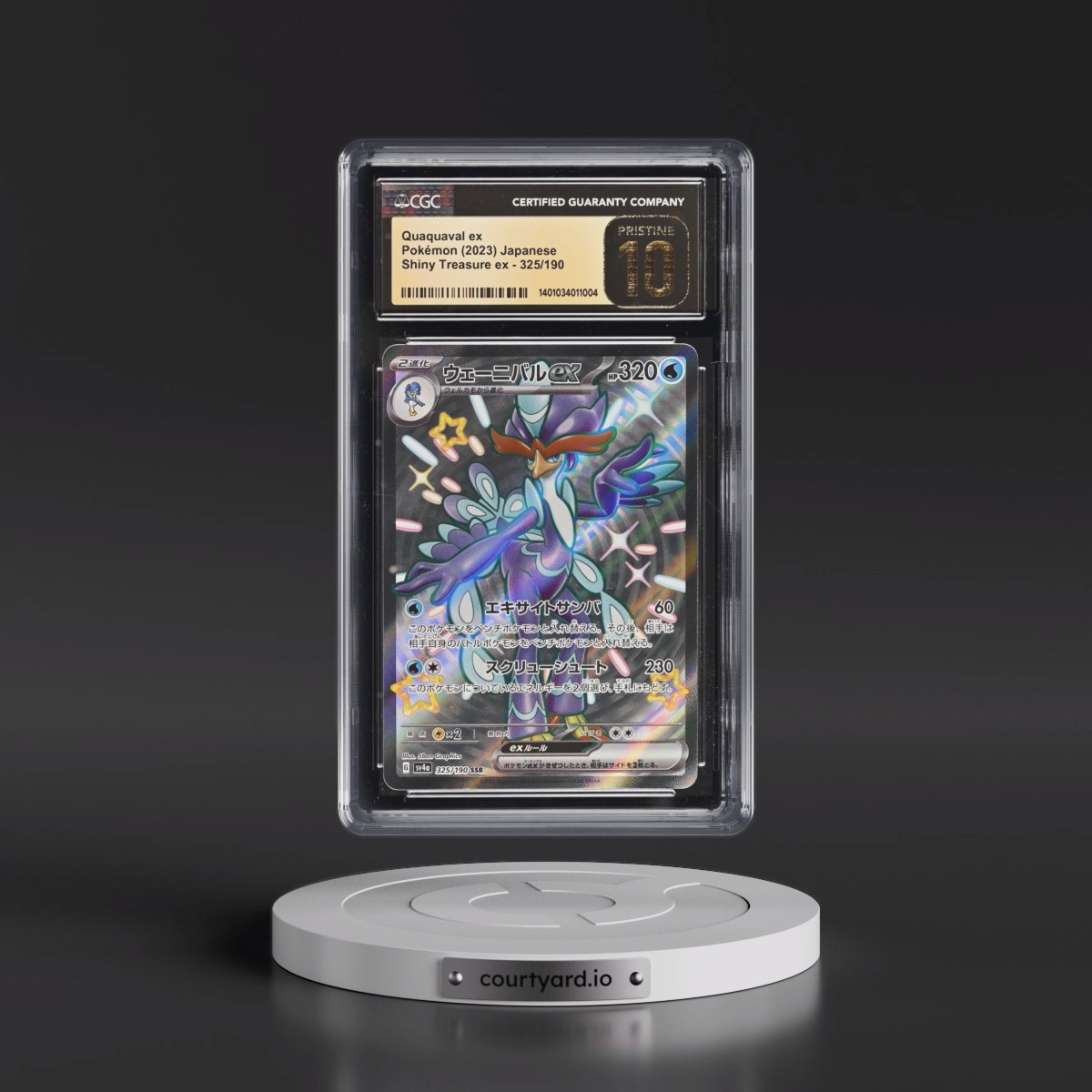 2023 Shiny Treasure ex #325/190 Quaquaval ex - Shiny Super Rare Holo (CGC 10 PRISTINE)