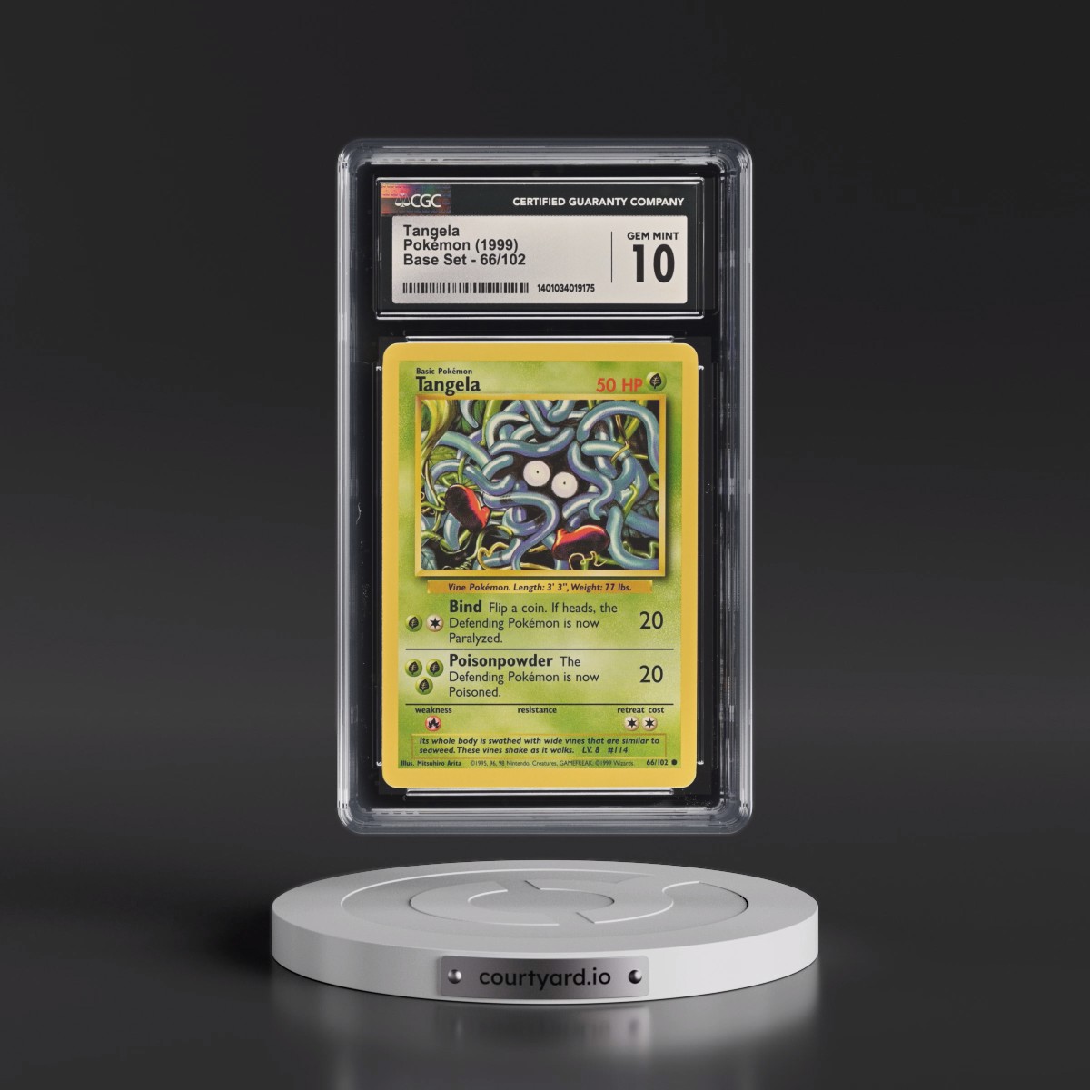 1999 Base Set #66/102 Tangela (CGC 10 GEM MINT)
