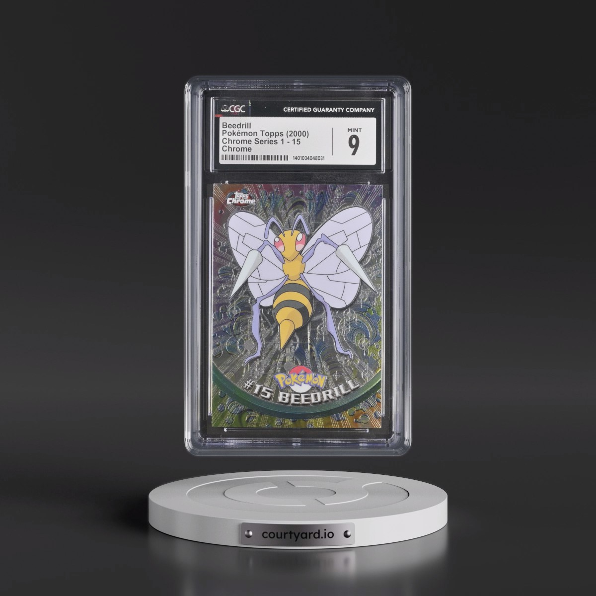 2000 Chrome Series 1 #15 Beedrill - Chrome (Topps Chrome Stamp on Front of Card) (CGC 9 MINT)