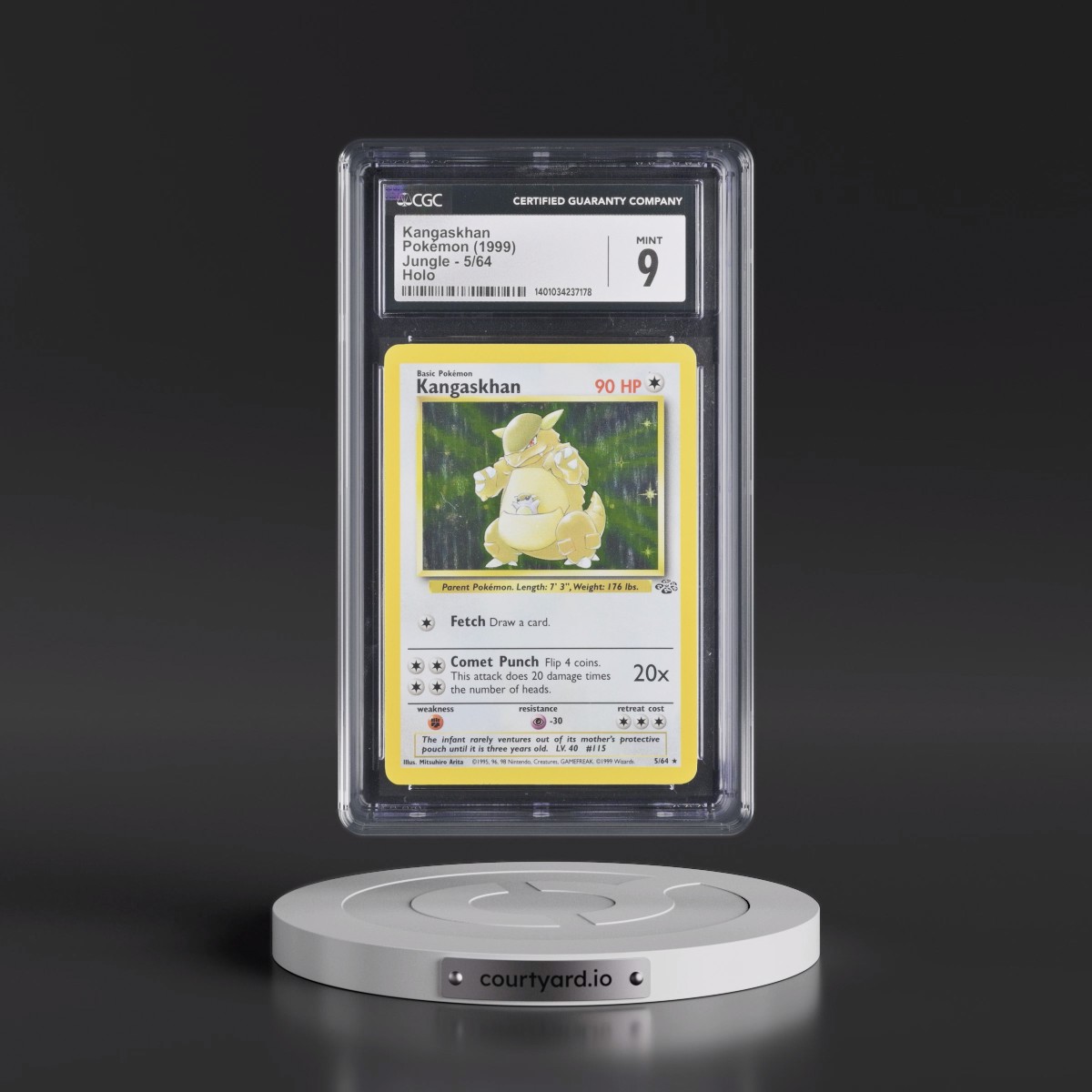 1999 Jungle #5/64 Kangaskhan - Holo (CGC 9 MINT)
