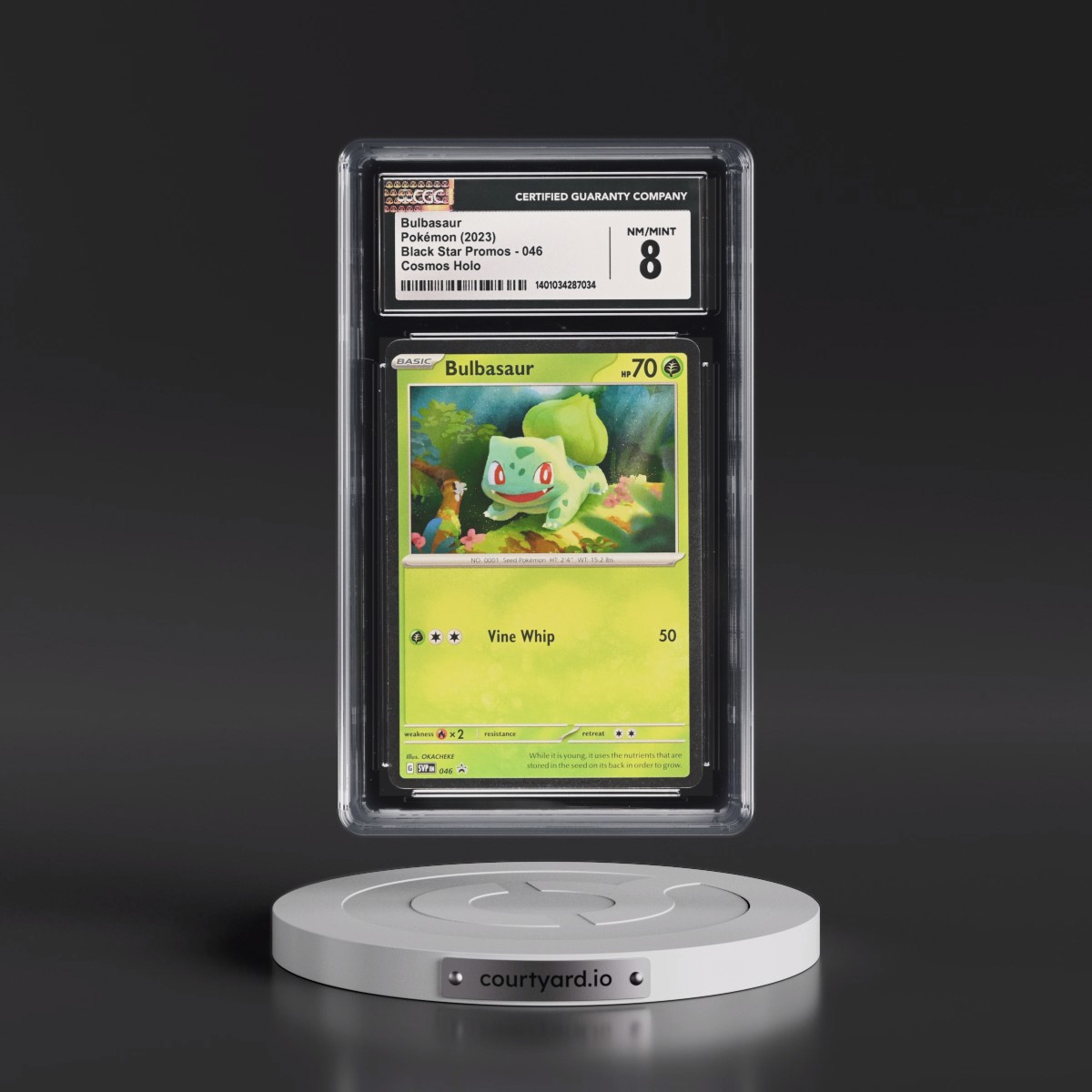 2023 Black Star Promos - Scarlet & Violet SVP EN #046 Bulbasaur - 151 Poster Collection (Cosmos Holo) (CGC 8 NM-MT)
