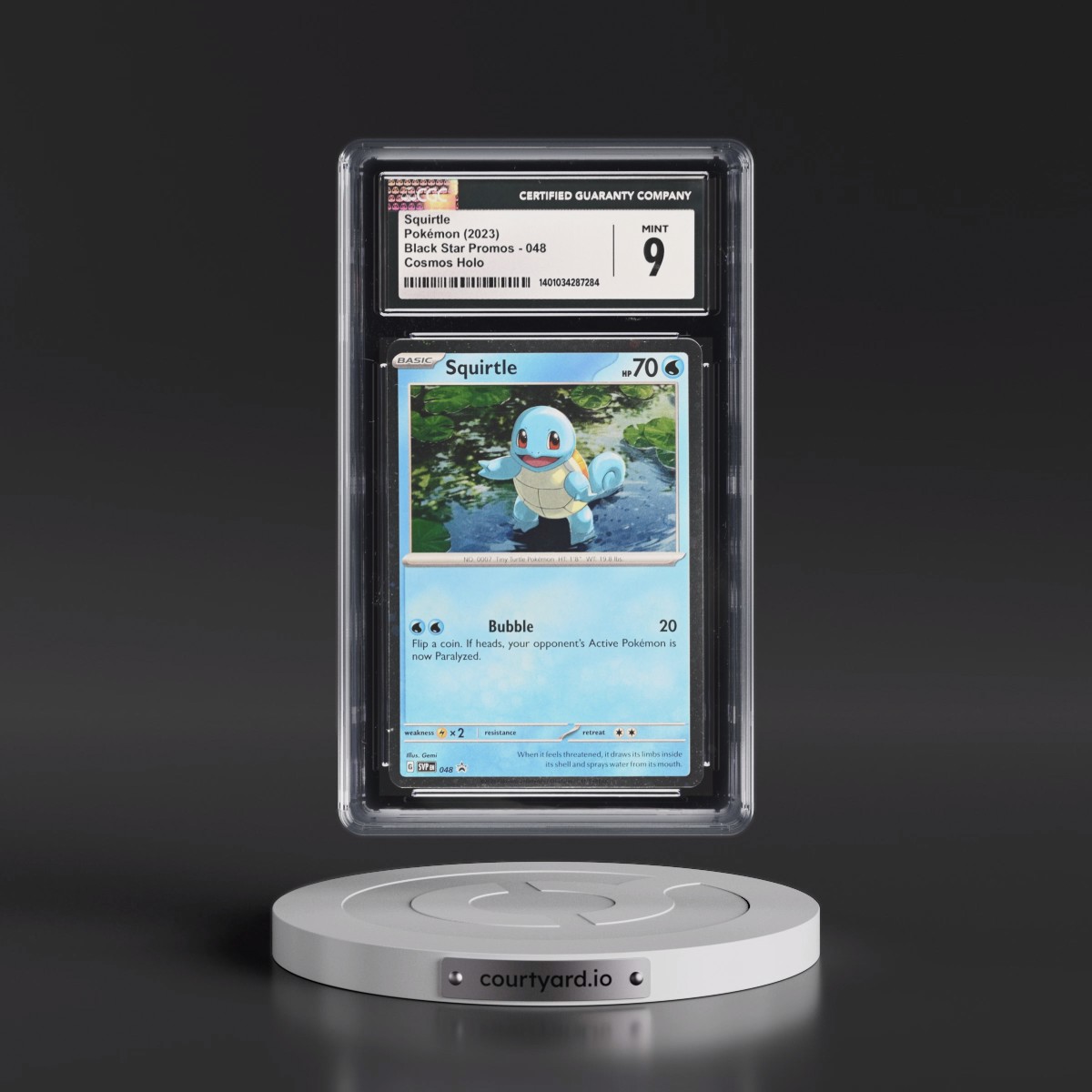 2023 Black Star Promos - Scarlet & Violet SVP EN #048 Squirtle - 151 Poster Collection (Cosmos Holo) (CGC 9 MINT)