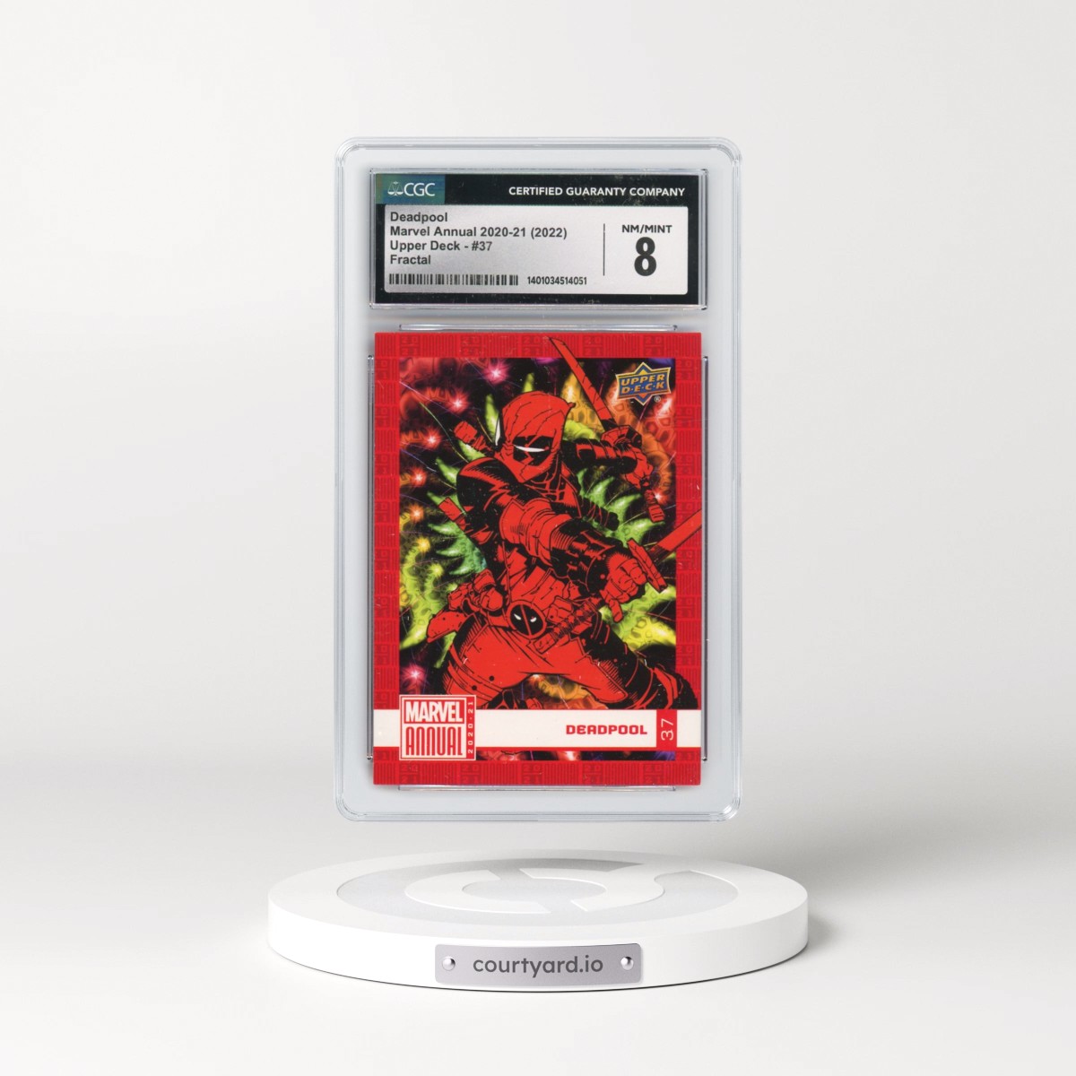 2021 Marvel Annual 2020-21 (2022 Upper Deck) #37 Deadpool - Fractal (CGC 8 NM-MT)