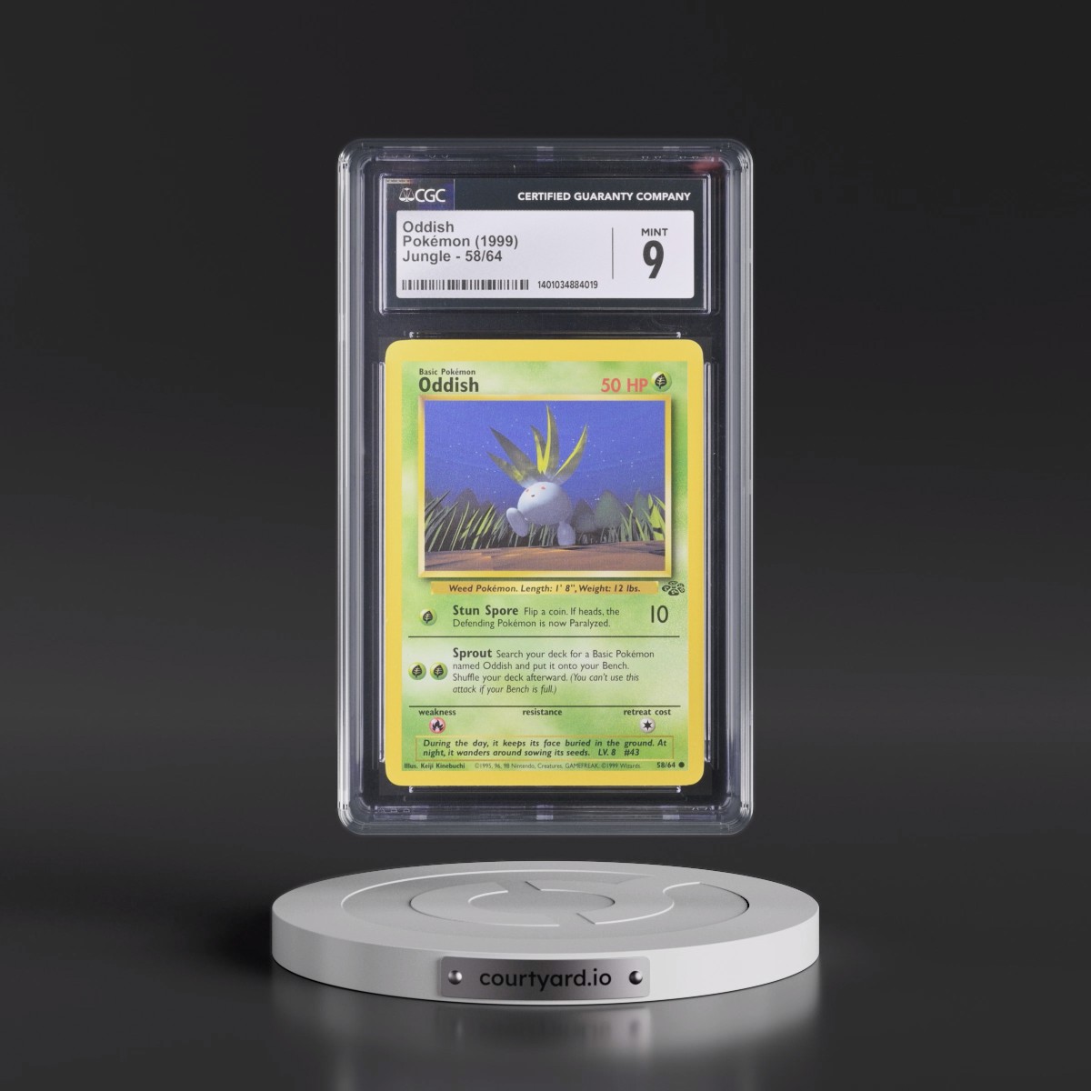 1999 Jungle #58/64 Oddish (CGC 9 MINT)