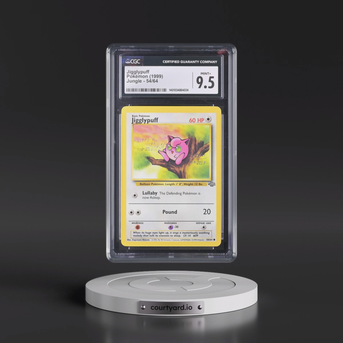 1999 Jungle #54/64 Jigglypuff (CGC 9.5 MINT+)