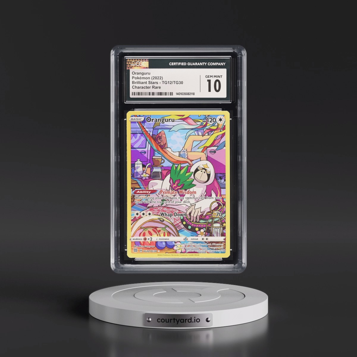2022 Brilliant Stars #TG12/TG30 Oranguru - Trainer Gallery Holo (CGC 10 GEM MINT)