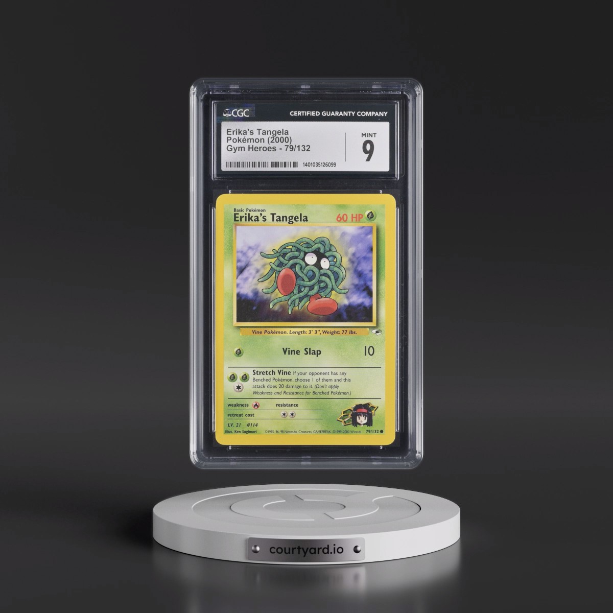2000 Gym Heroes #79/132 Erika's Tangela (CGC 9 MINT)