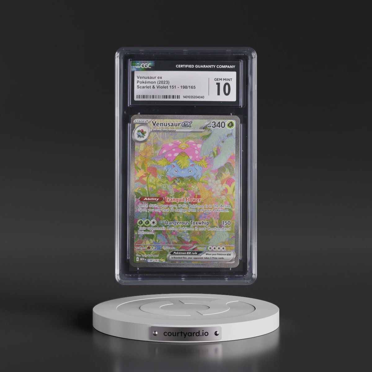 2023 Scarlet & Violet 151 - MEW EN Venusaur ex - Special Illustration Rare (Holo) #198/165 CGC 10