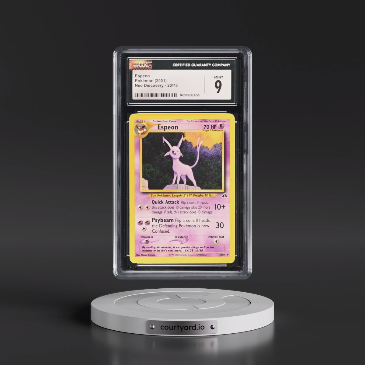 2001 Pokémon Neo Discovery #20 Espeon (CGC 9 MINT)
