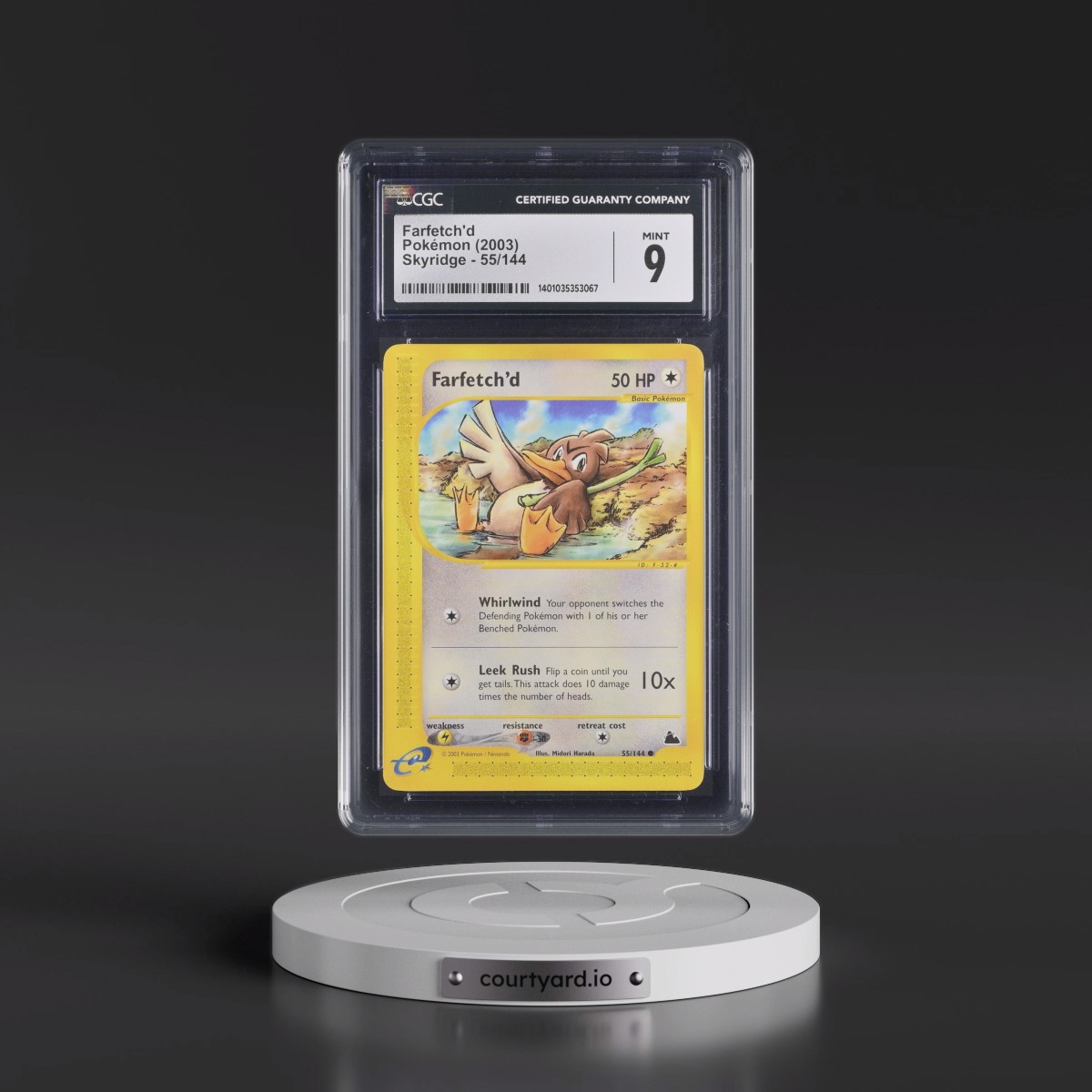 2003 Skyridge #55/144 Farfetch'd (CGC 9 MINT)