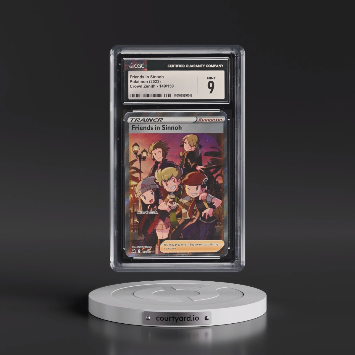 2023 Crown Zenith #149/159 Friends in Sinnoh - Ultra Rare Holo (CGC 9 MINT)