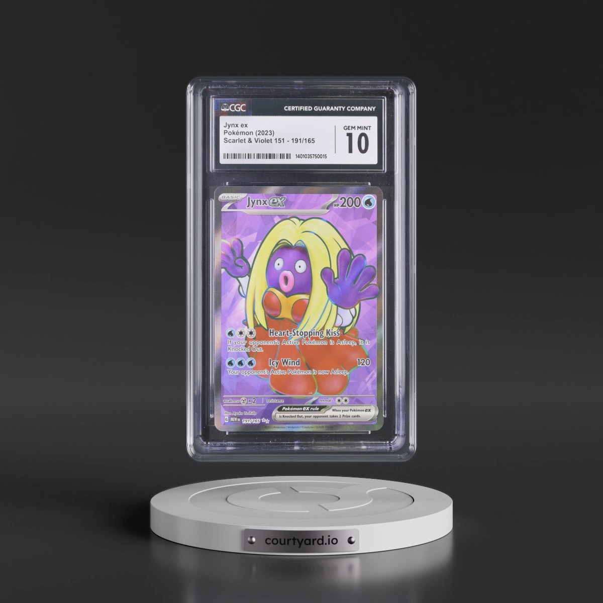 2023 Scarlet & Violet 151 - MEW EN #191/165 Jynx ex - Ultra Rare Holo (CGC 10 GEM MINT)