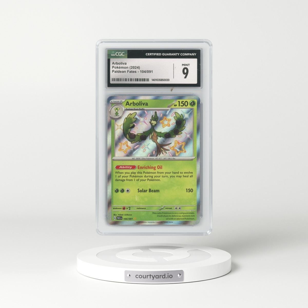 2024 Paldean Fates #104 Arboliva (CGC 9 MINT)
