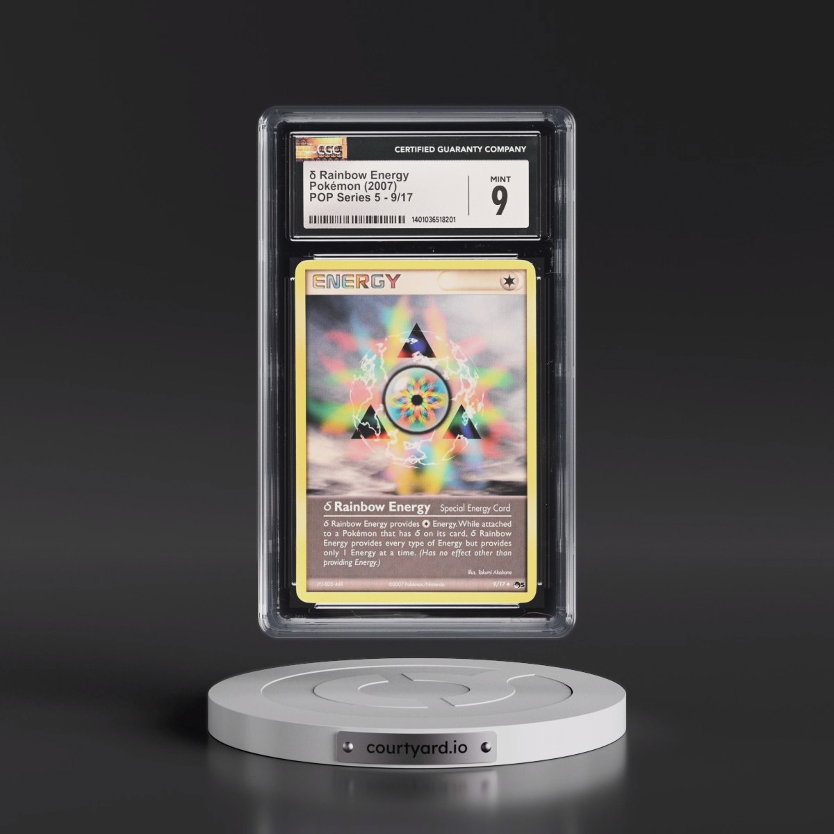 2007 POP Series 5 #9/17 δ Rainbow Energy (CGC 9 MINT)