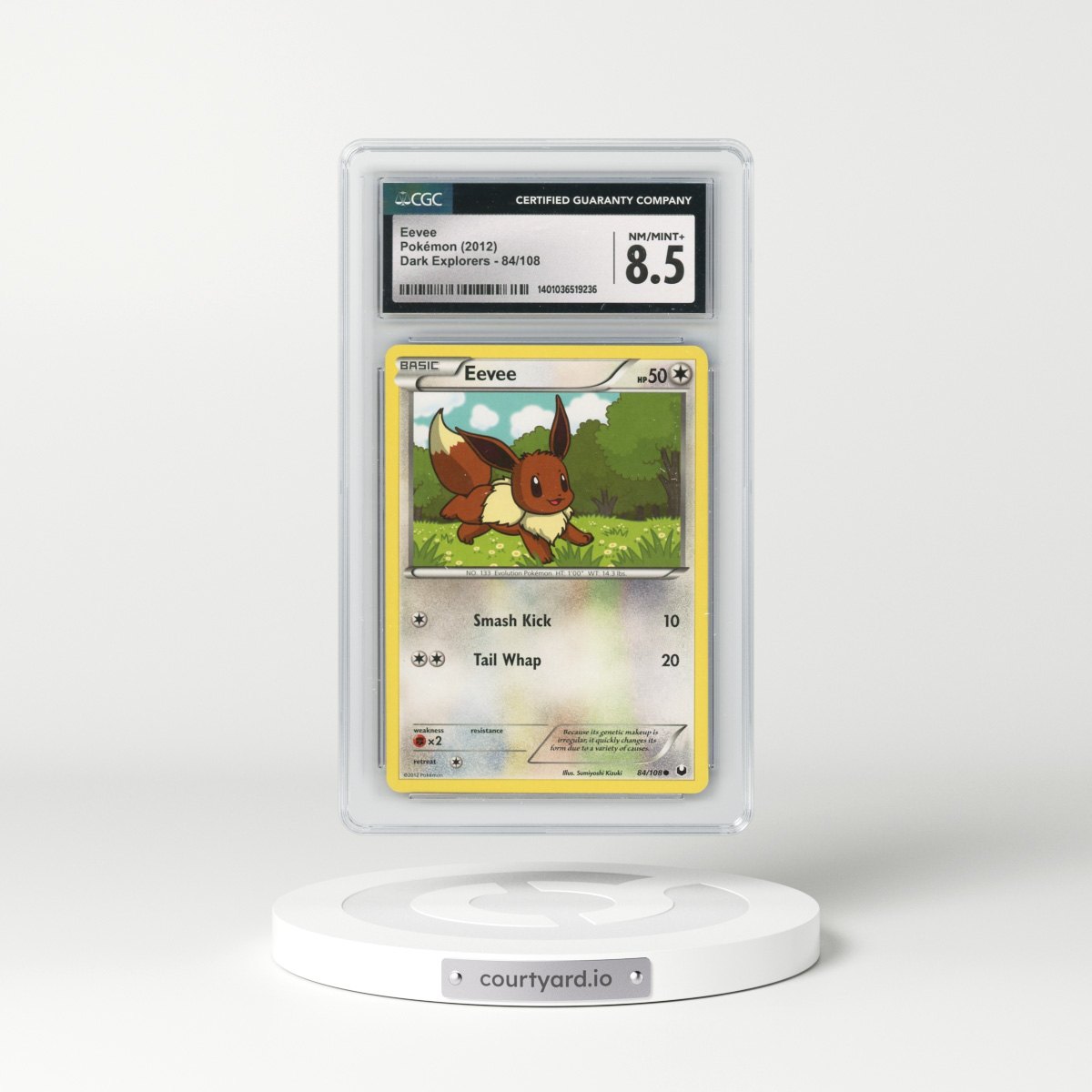 2012 Dark Explorers #84/108 Eevee (CGC 8.5 NM-MT+)