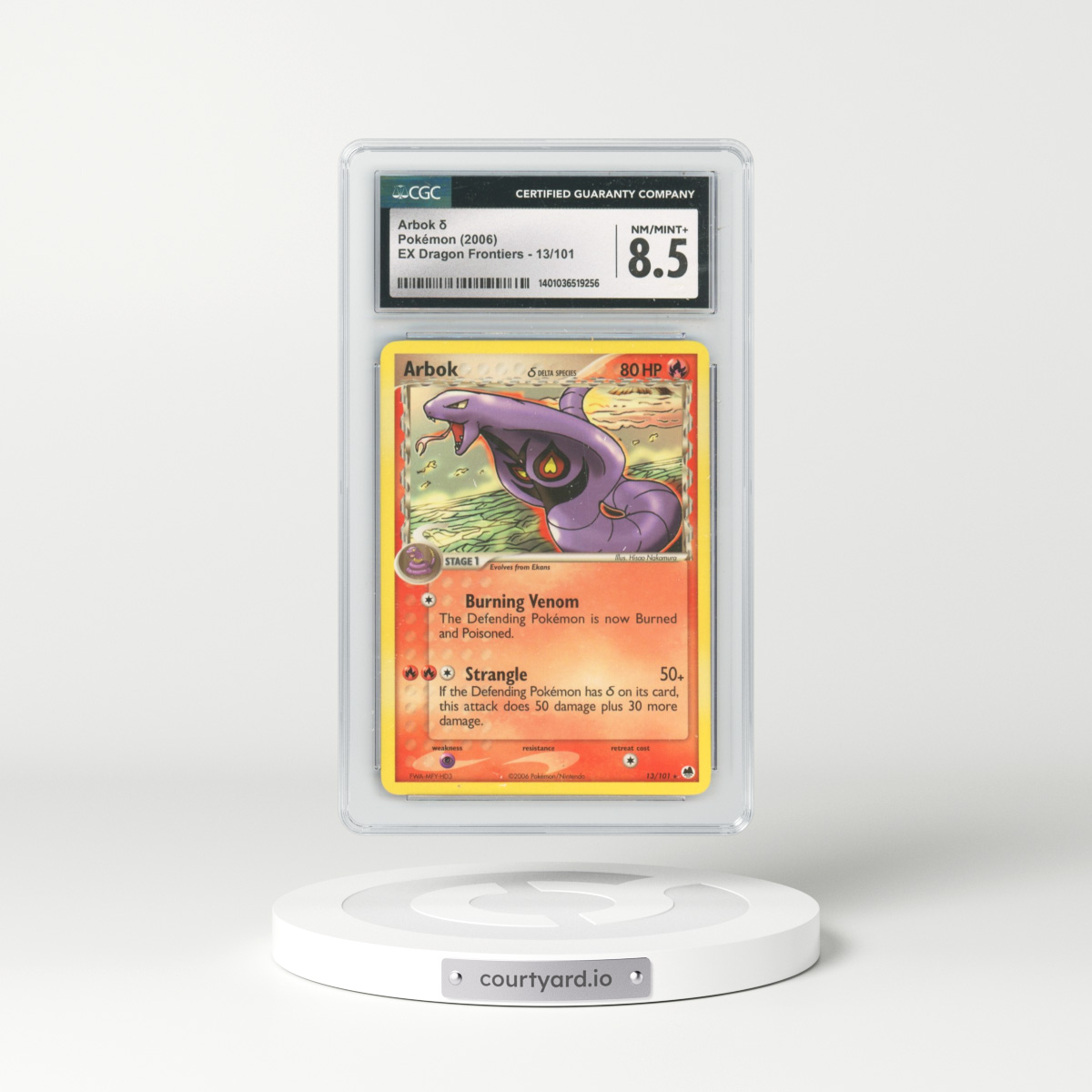 2006 EX Dragon Frontiers #13/101 Arbok δ (CGC 8.5 NM-MT+)