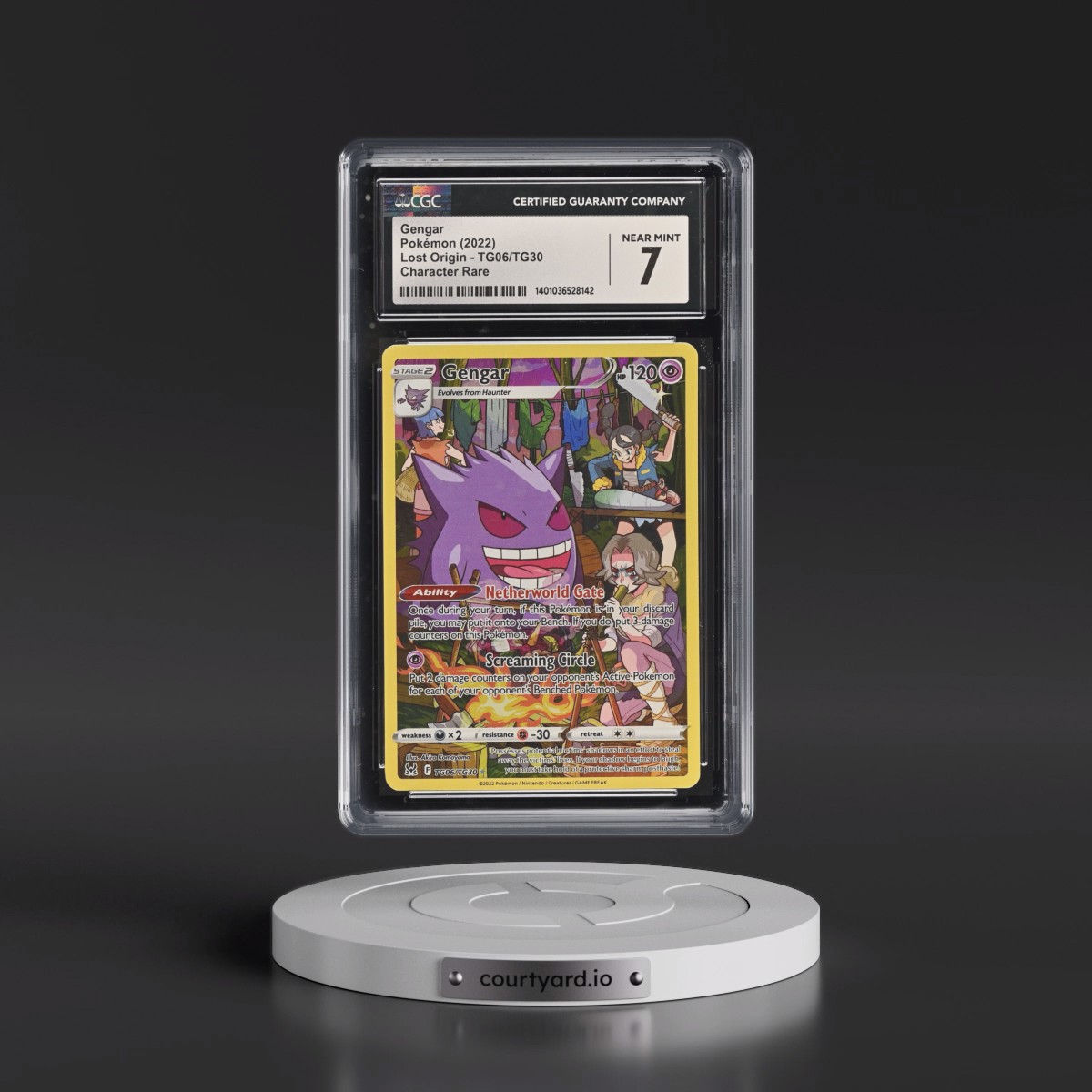 2022 Lost Origin #TG06/TG30 Gengar - Trainer Gallery Holo (CGC 7 NM)