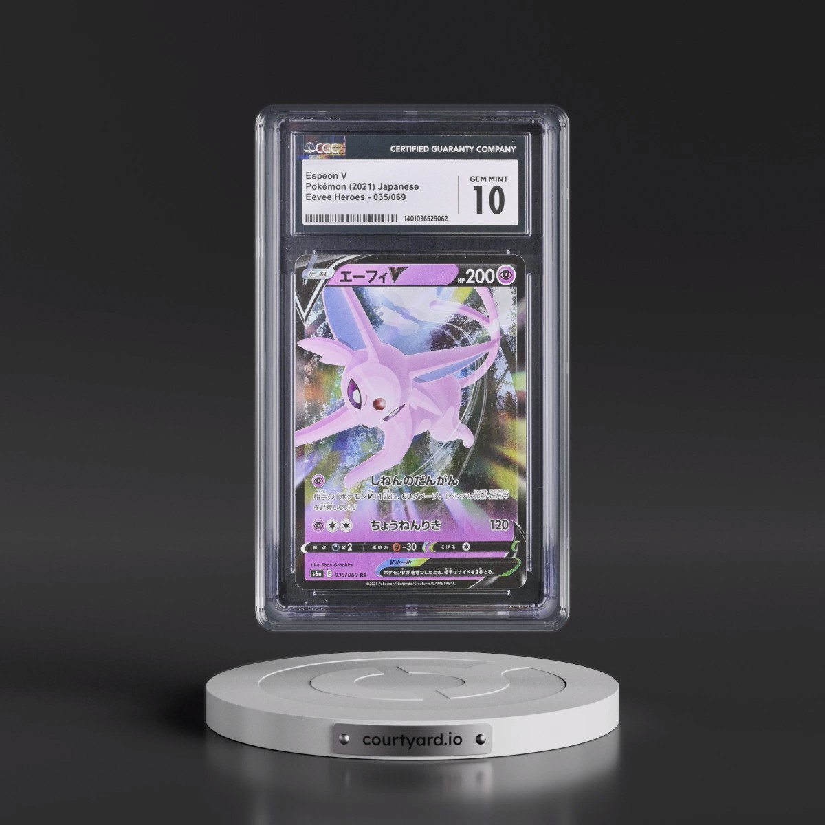 2021 Eevee Heroes #035/069 Espeon V - Holo (CGC 10 GEM MINT)