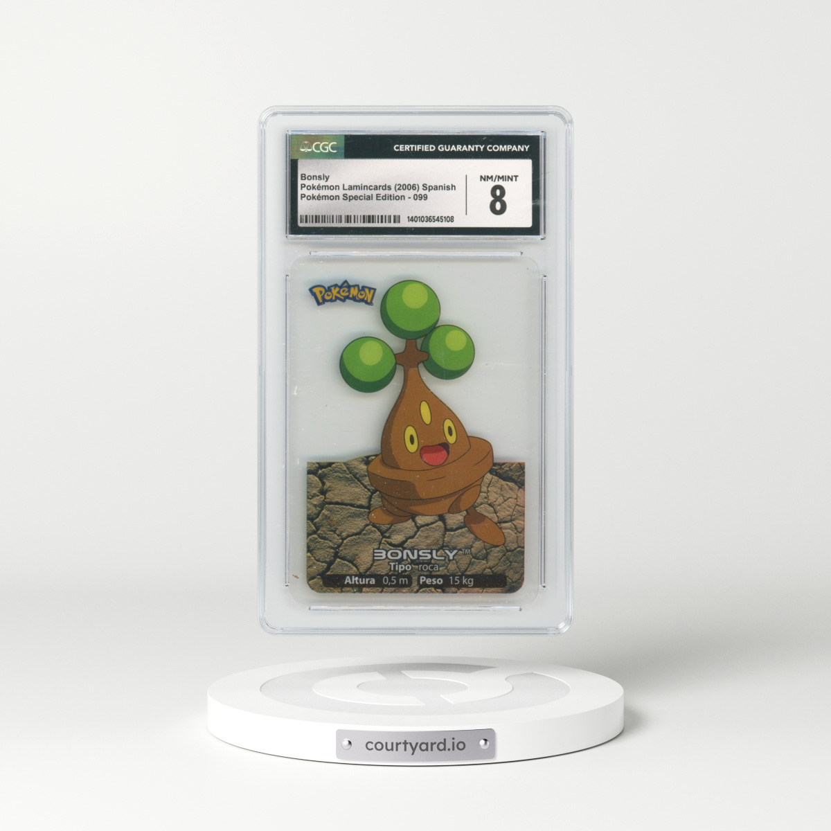 2006 Pokémon Special Edition (2006) #099 Bonsly (CGC 8 NM-MT)