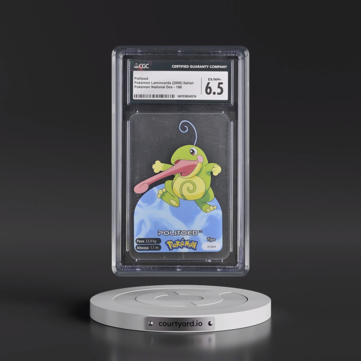 2006 Pokémon National Dex (2006) #186 Politoed (CGC 6.5 EX-NM+)