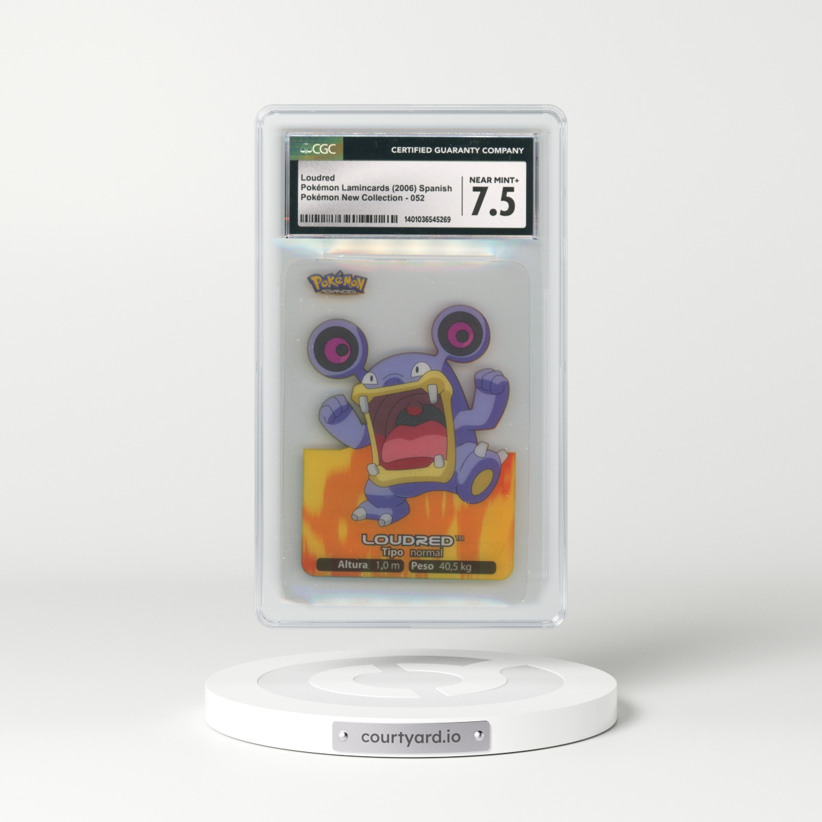 2006 Pokémon New Collection (2006)(2005 on Card) #052 Loudred (CGC 7.5 NM+)