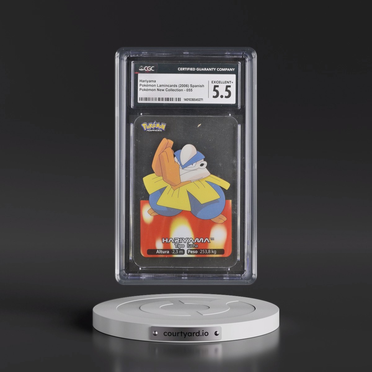 2006 Pokémon New Collection (2006)(2005 on Card) #055 Hariyama (CGC 5.5 EX+)