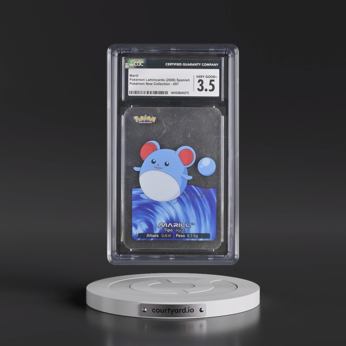 2006 Pokémon New Collection (2006)(2005 on Card) #057 Marill (CGC 3.5 VG+)