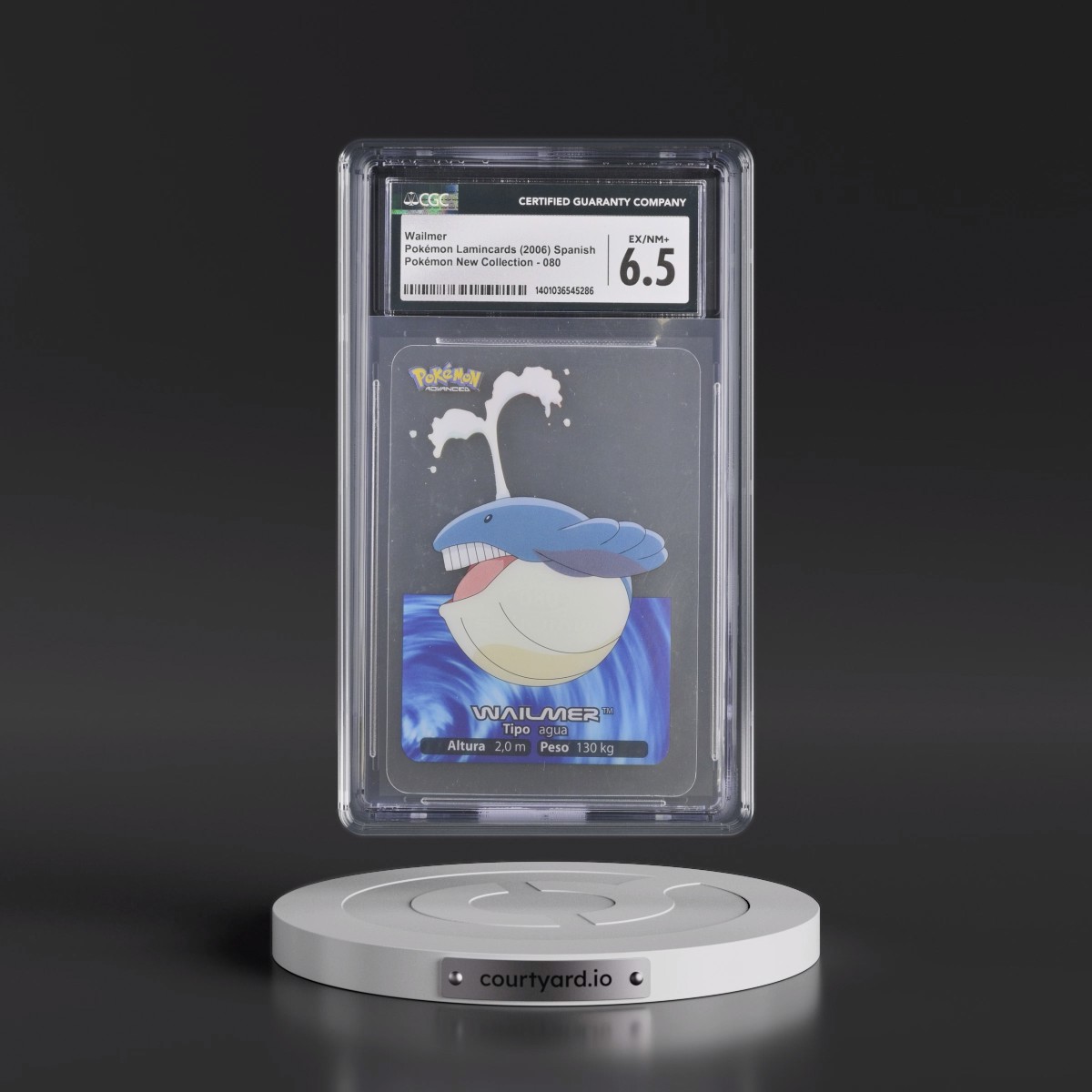 2006 Pokémon New Collection (2006)(2005 on Card) #080 Wailmer (CGC 6.5 EX-NM+)