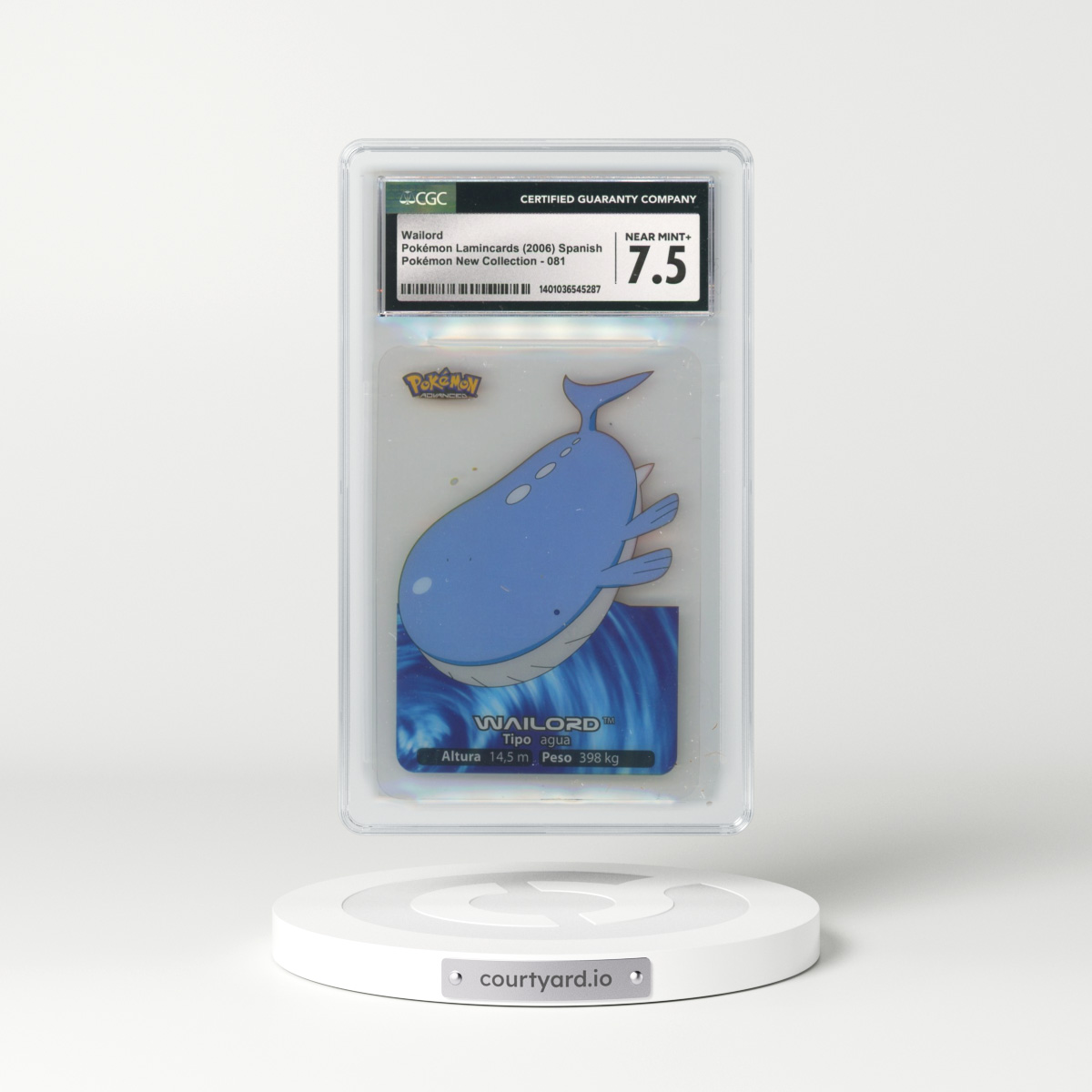 2006 Pokémon New Collection (2006)(2005 on Card) #081 Wailord (CGC 7.5 NM+)
