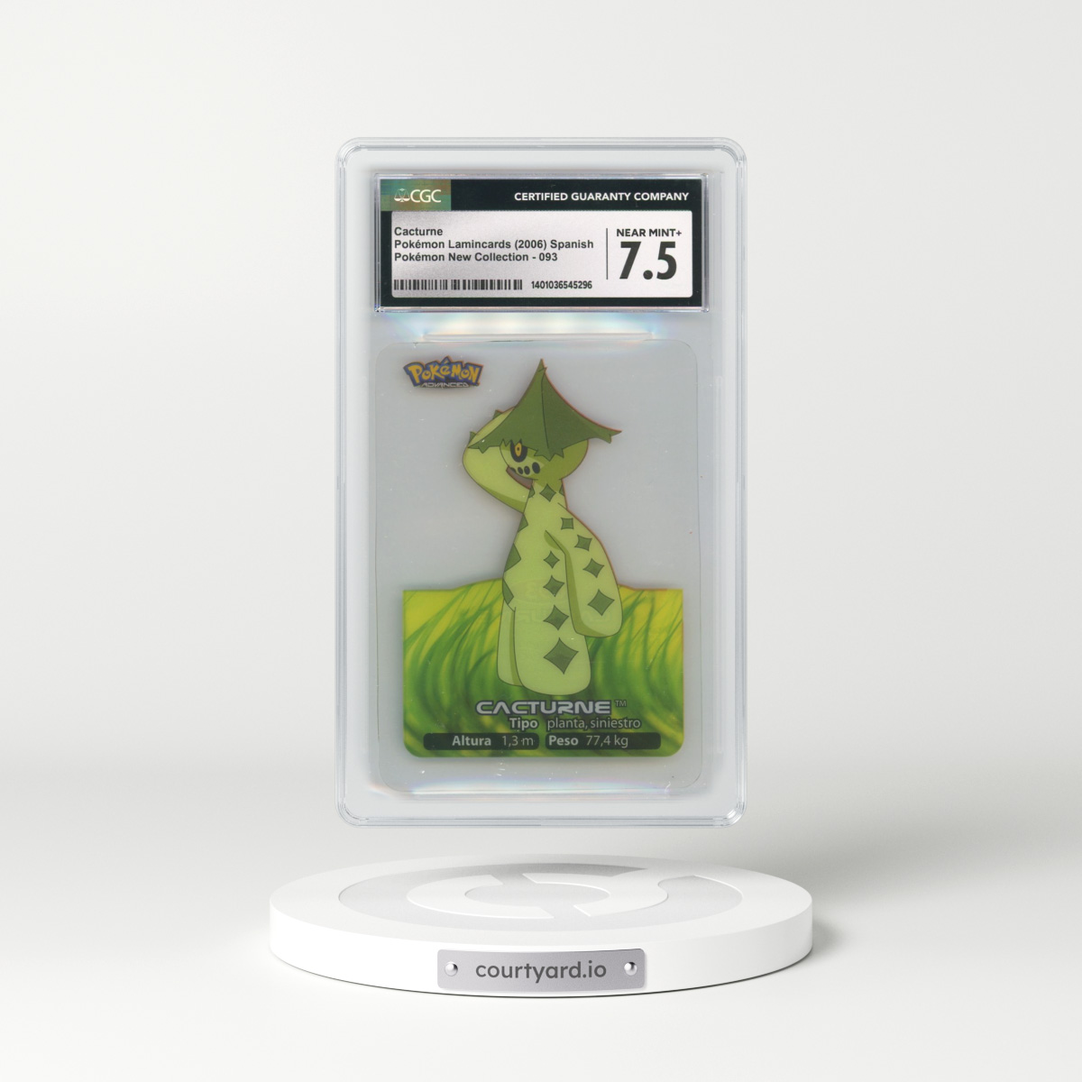 2006 Pokémon New Collection (2006)(2005 on Card) #093 Cacturne (CGC 7.5 NM+)