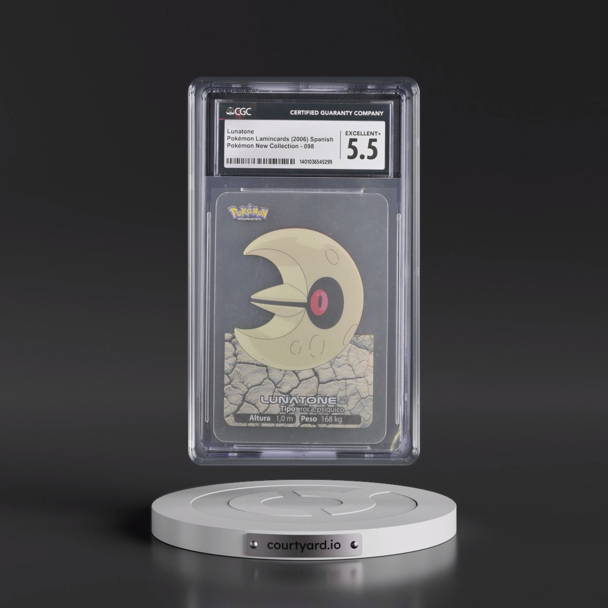 2006 Pokémon New Collection (2006)(2005 on Card) #098 Lunatone (CGC 5.5 EX+)