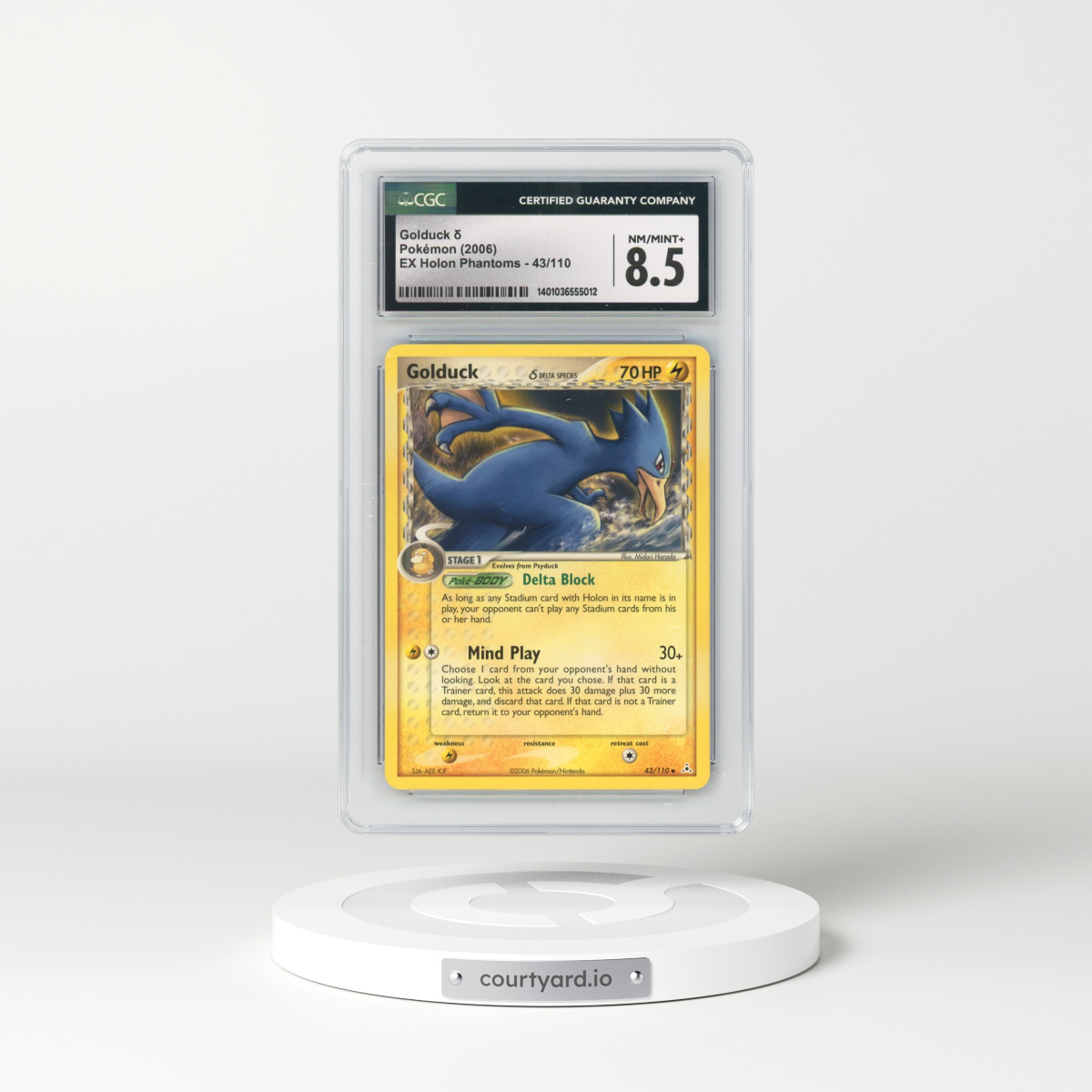 2006 EX Holon Phantoms #43/110 Golduck δ (CGC 8.5 NM-MT+)