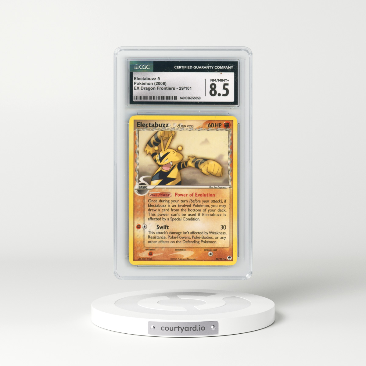 2006 EX Dragon Frontiers #29/101 Electabuzz δ (CGC 8.5 NM-MT+)