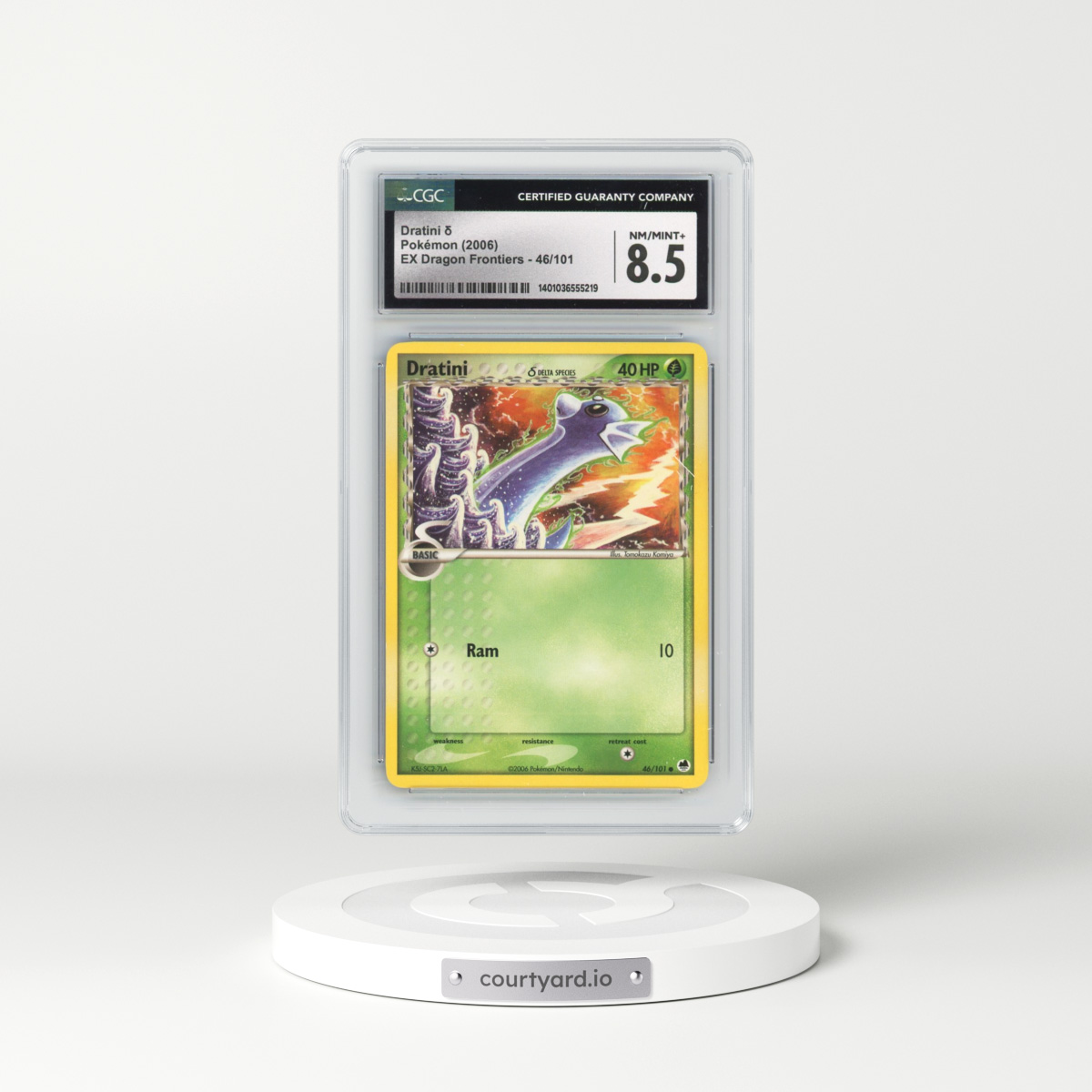 2006 EX Dragon Frontiers #46/101 Dratini δ - Non-Holo (CGC 8.5 NM-MT+)