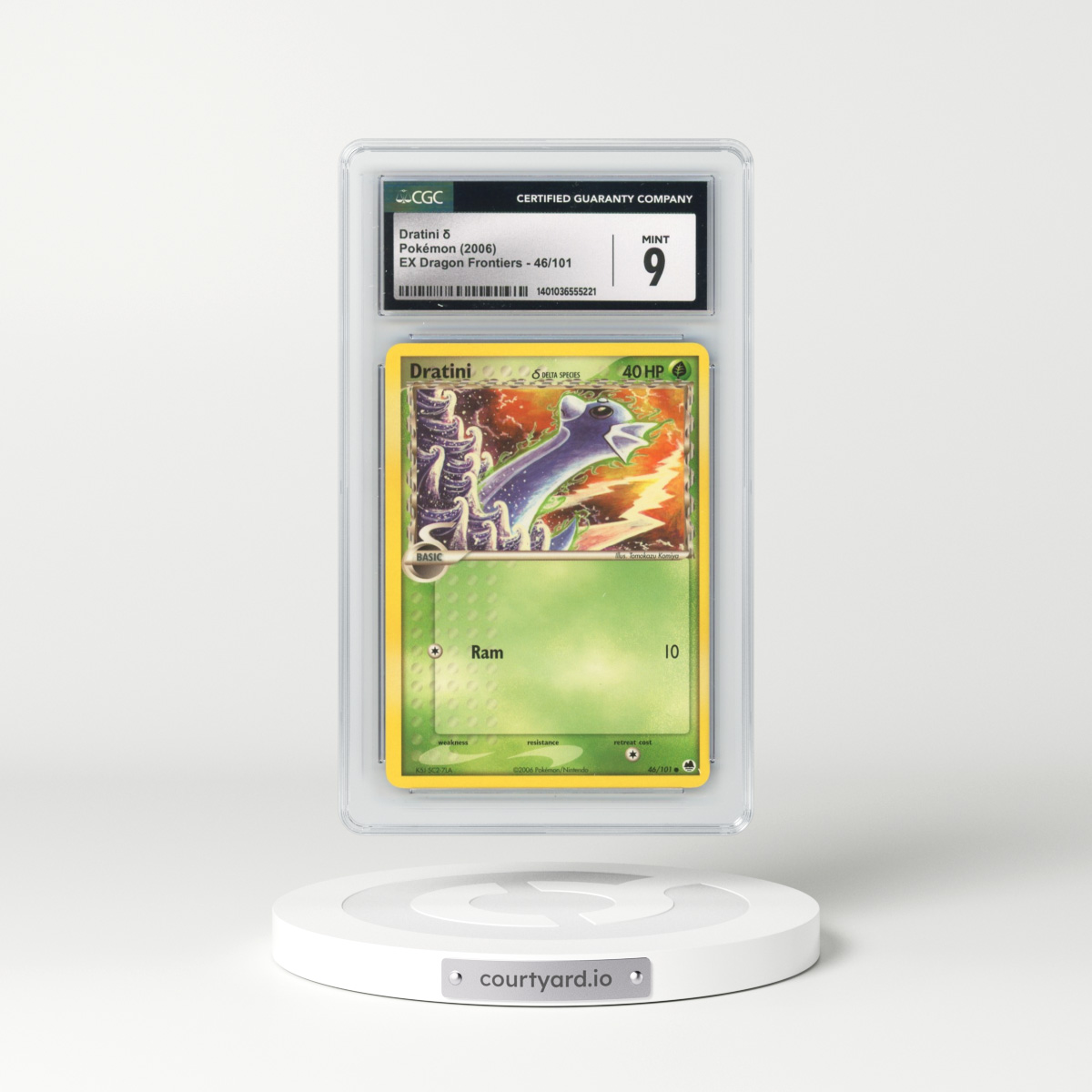 2006 EX Dragon Frontiers #46/101 Dratini δ - Non-Holo (CGC 9 MINT)