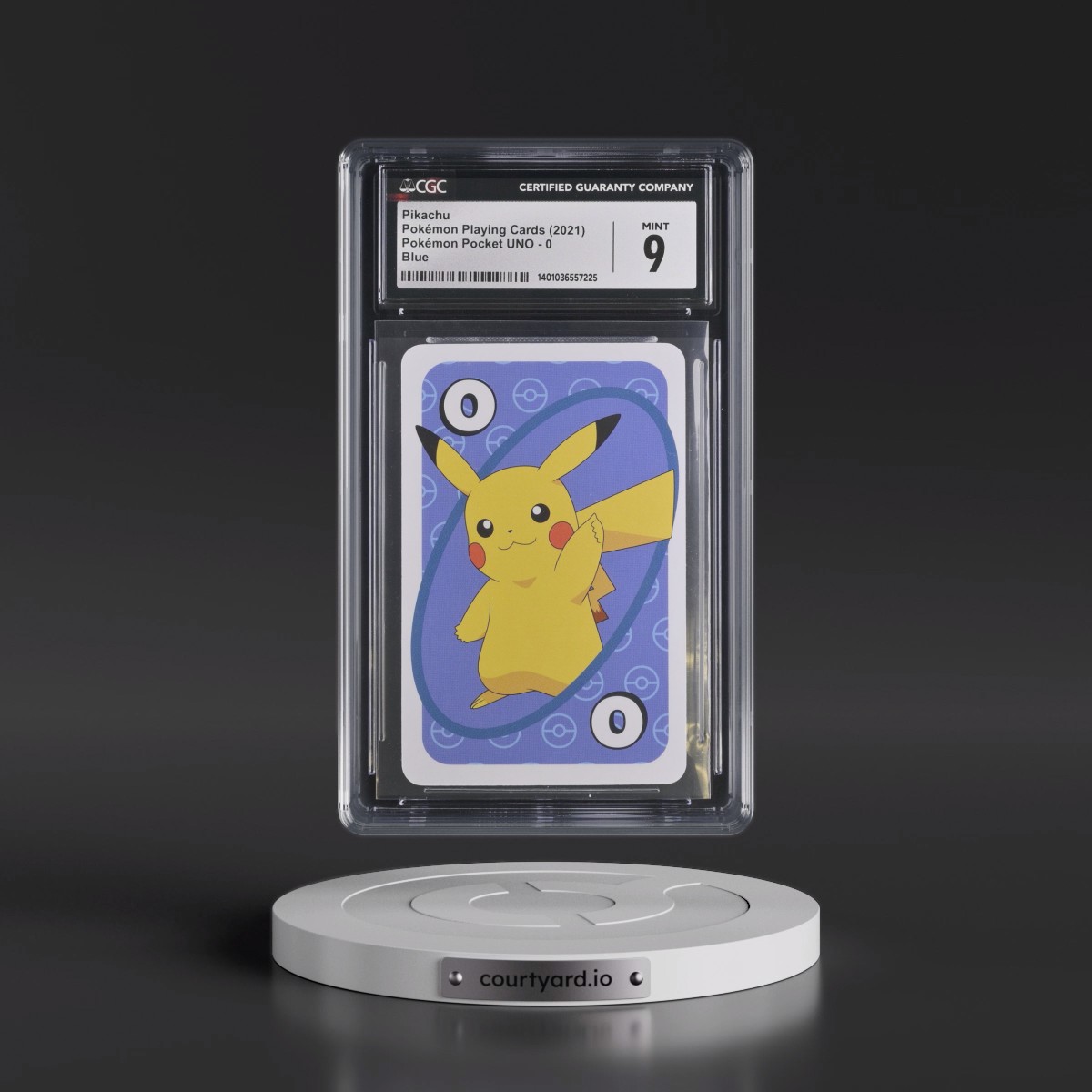 2021 Pokémon Pocket UNO (2021 Pocket Monsters Back) #0 Pikachu - Blue (CGC 9 MINT)