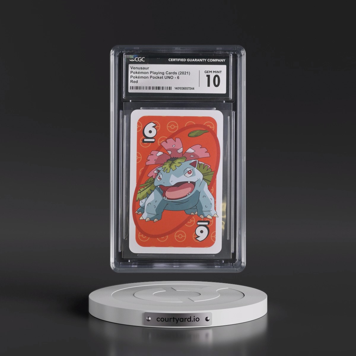2021 Pokémon Pocket UNO (2021 Pocket Monsters Back) #6 Venusaur - Red (CGC 10 GEM MINT)