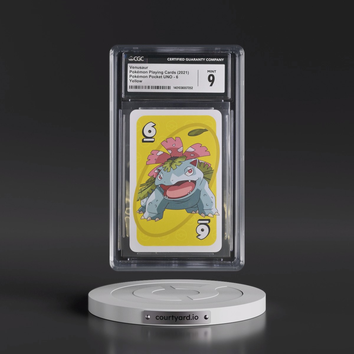 2021 Pokémon Pocket UNO (2021 Pocket Monsters Back) #6 Venusaur - Yellow (CGC 9 MINT)