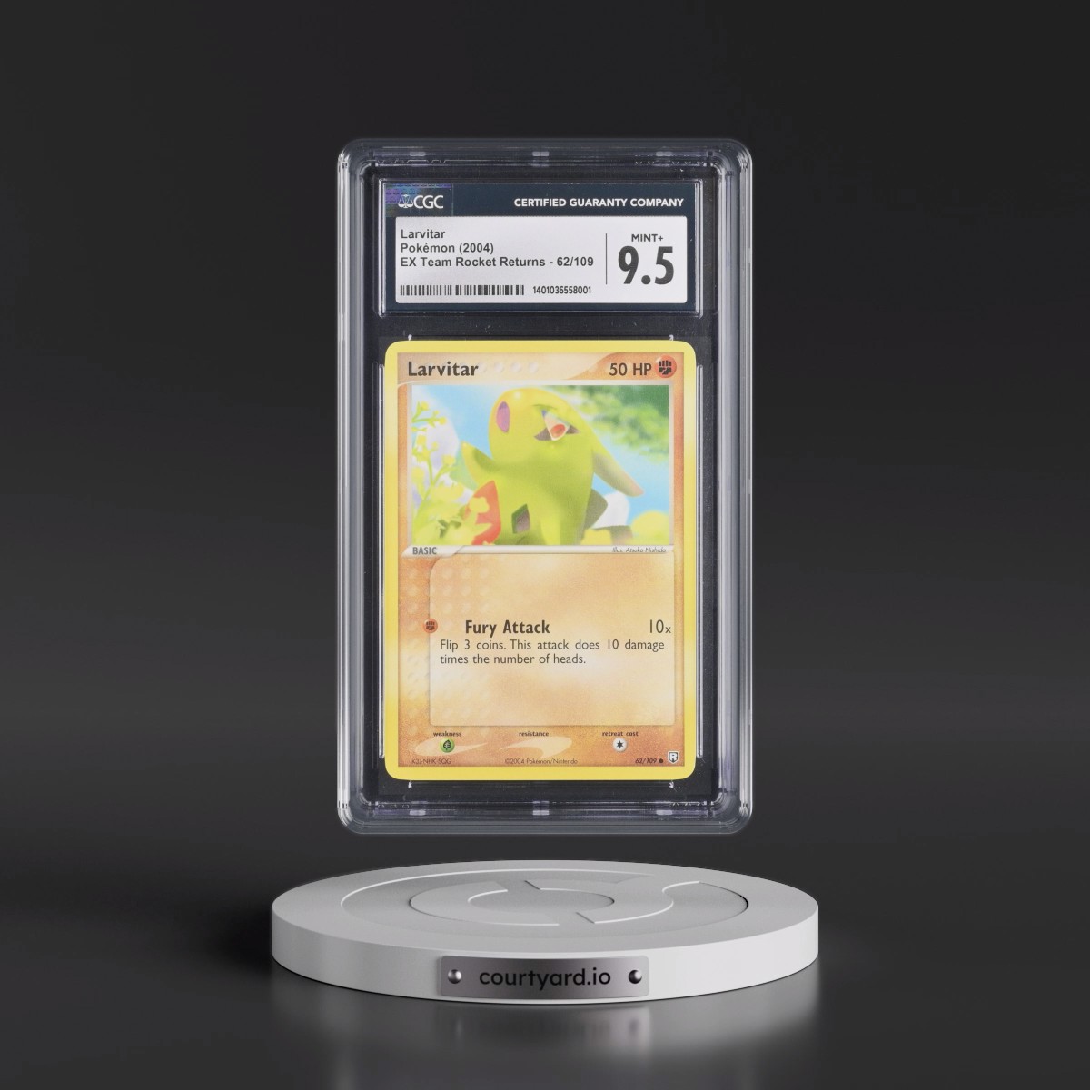 2004 EX Team Rocket Returns #62/109 Larvitar (CGC 9.5 MINT+)