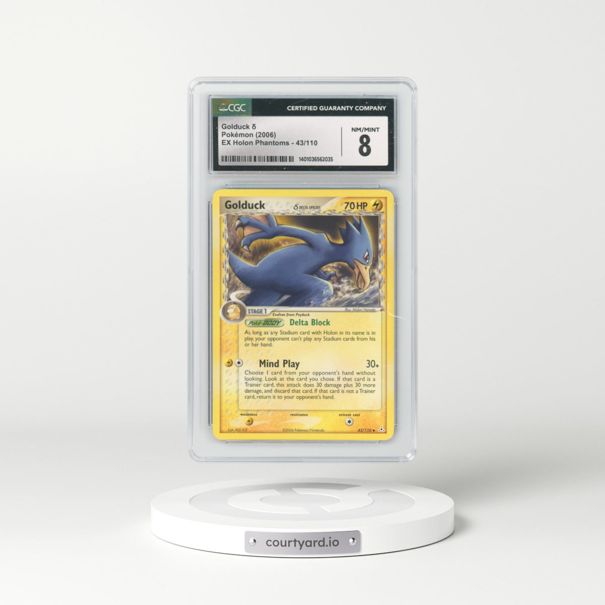 2006 EX Holon Phantoms #43/110 Golduck δ (CGC 8 NM-MT)