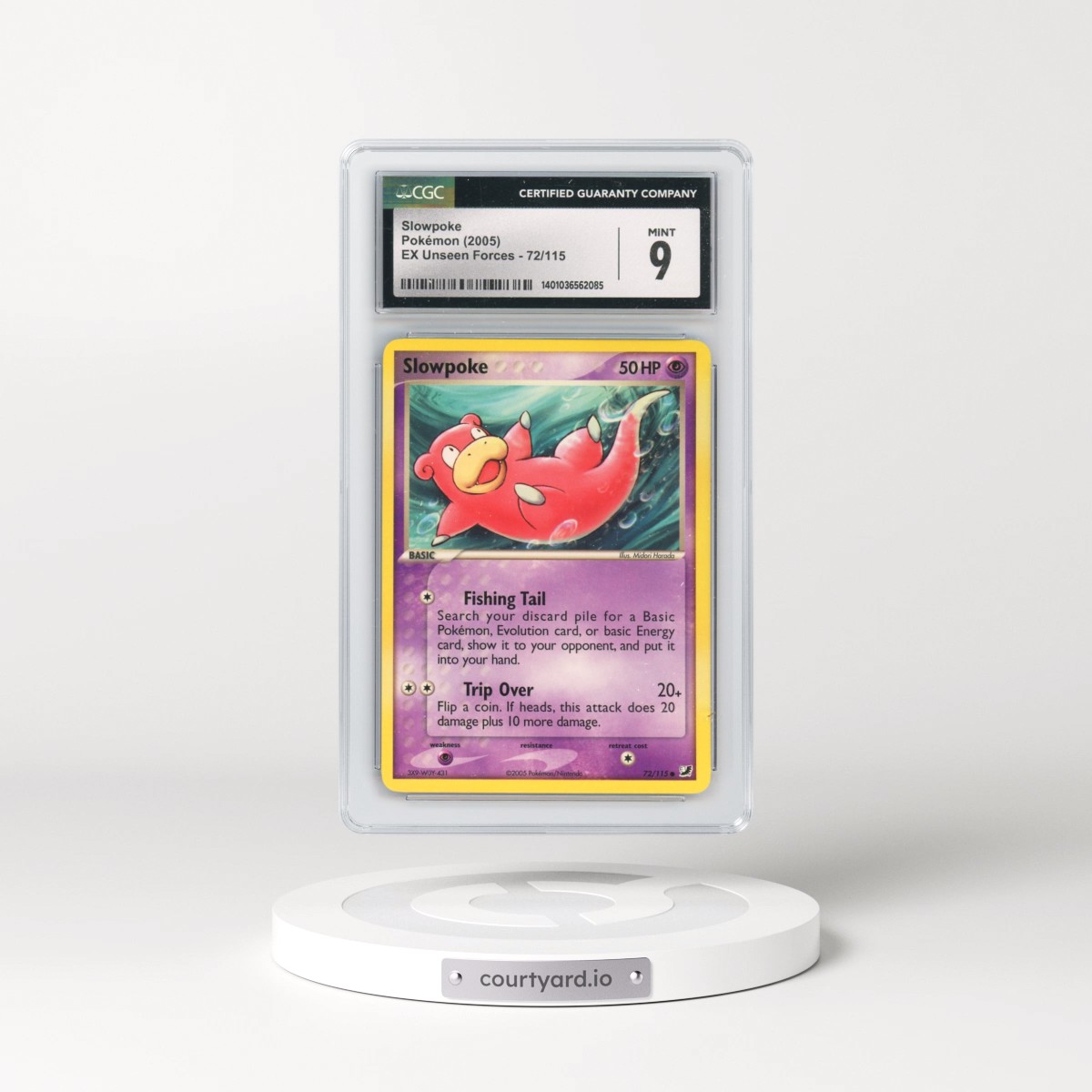 2005 EX Unseen Forces #72/115 Slowpoke (CGC 9 MINT)