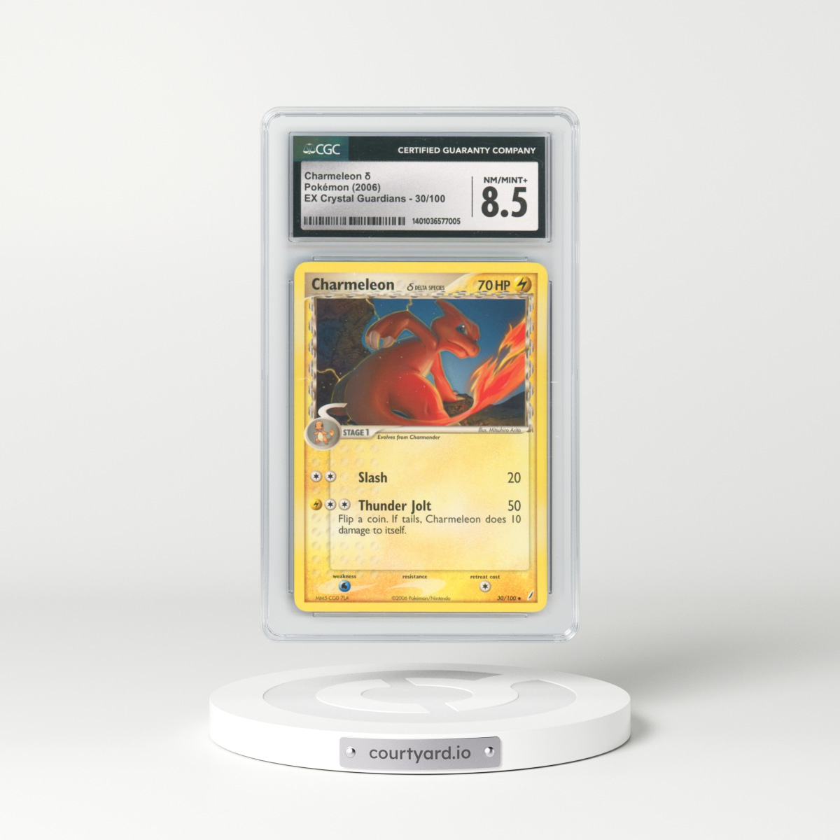 2006 EX Crystal Guardians #30/100 Charmeleon δ (CGC 8.5 NM-MT+)