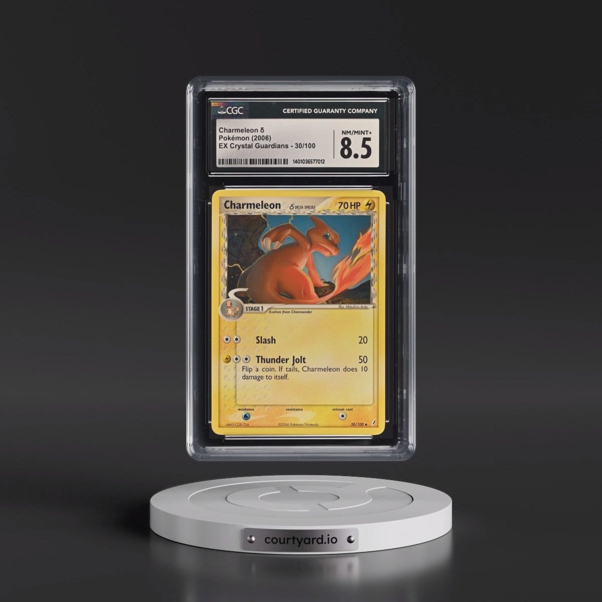 2006 EX Crystal Guardians #30/100 Charmeleon δ (CGC 8.5 NM-MT+)