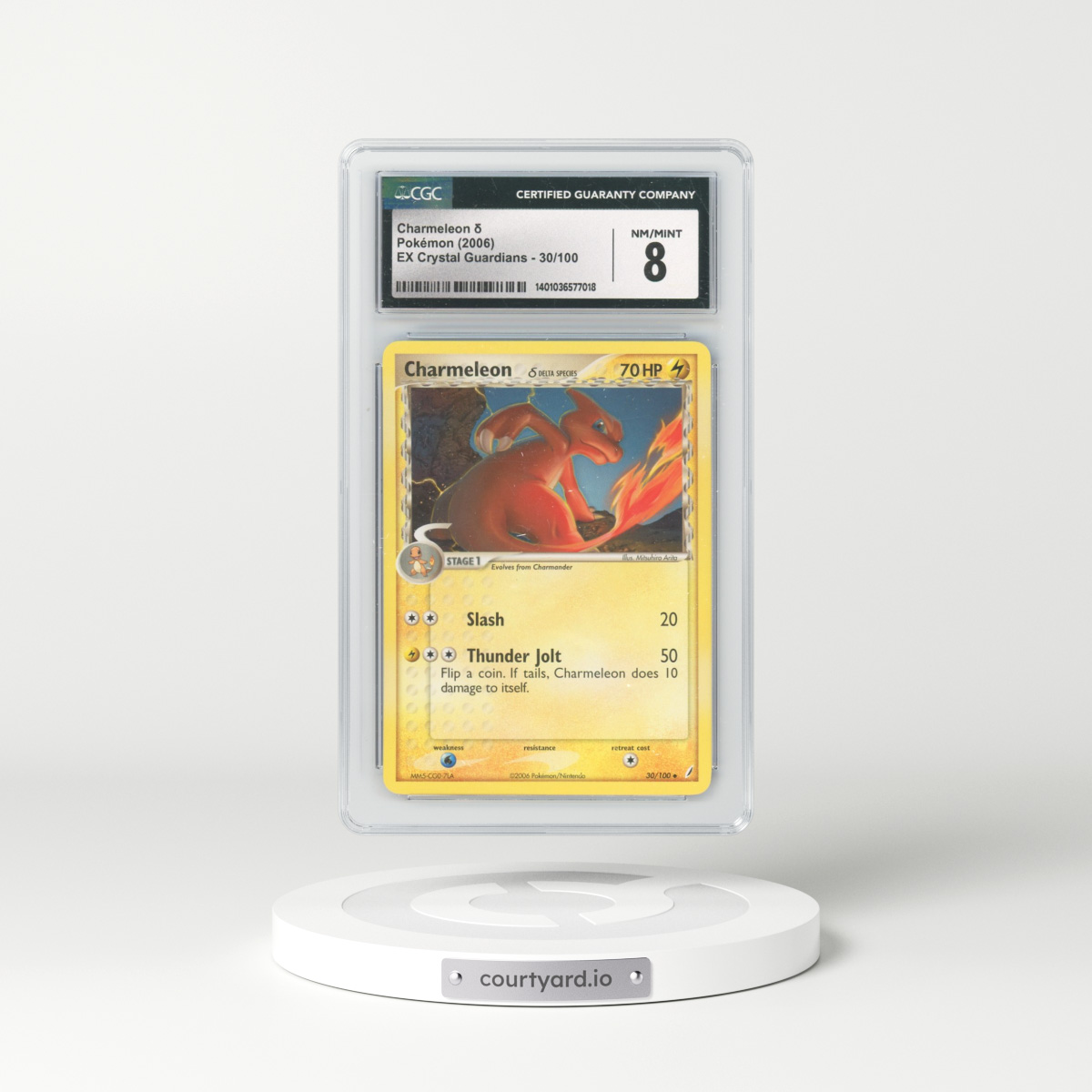 2006 EX Crystal Guardians #30/100 Charmeleon δ (CGC 8 NM-MT)