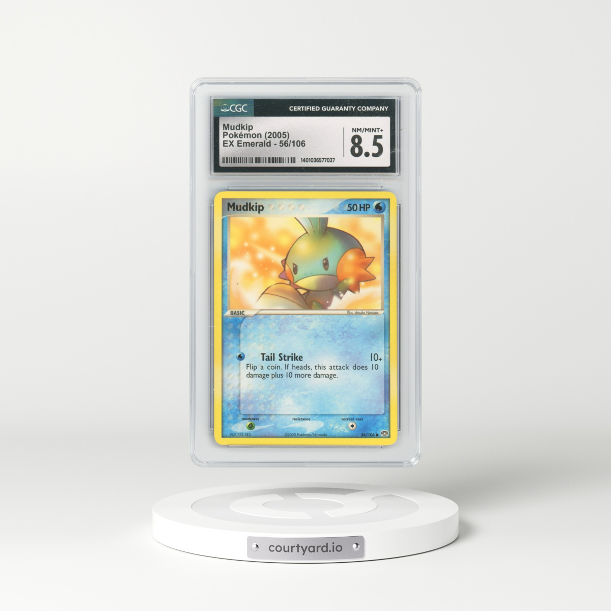 2005 EX Emerald #56/106 Mudkip (CGC 8.5 NM-MT+)