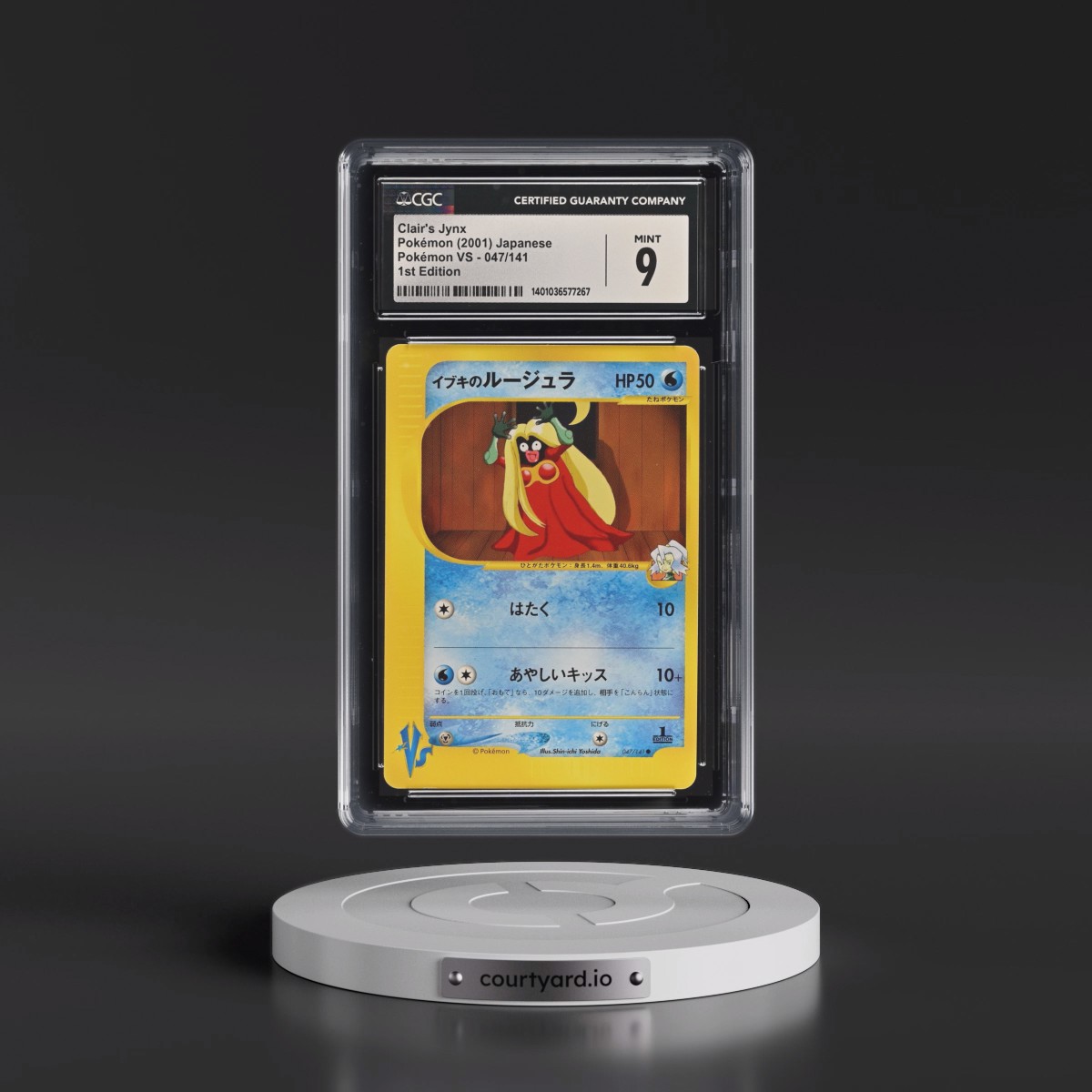 2001 Pokémon VS #047/141 Clair's Jynx - 1st Edition (CGC 9 MINT)