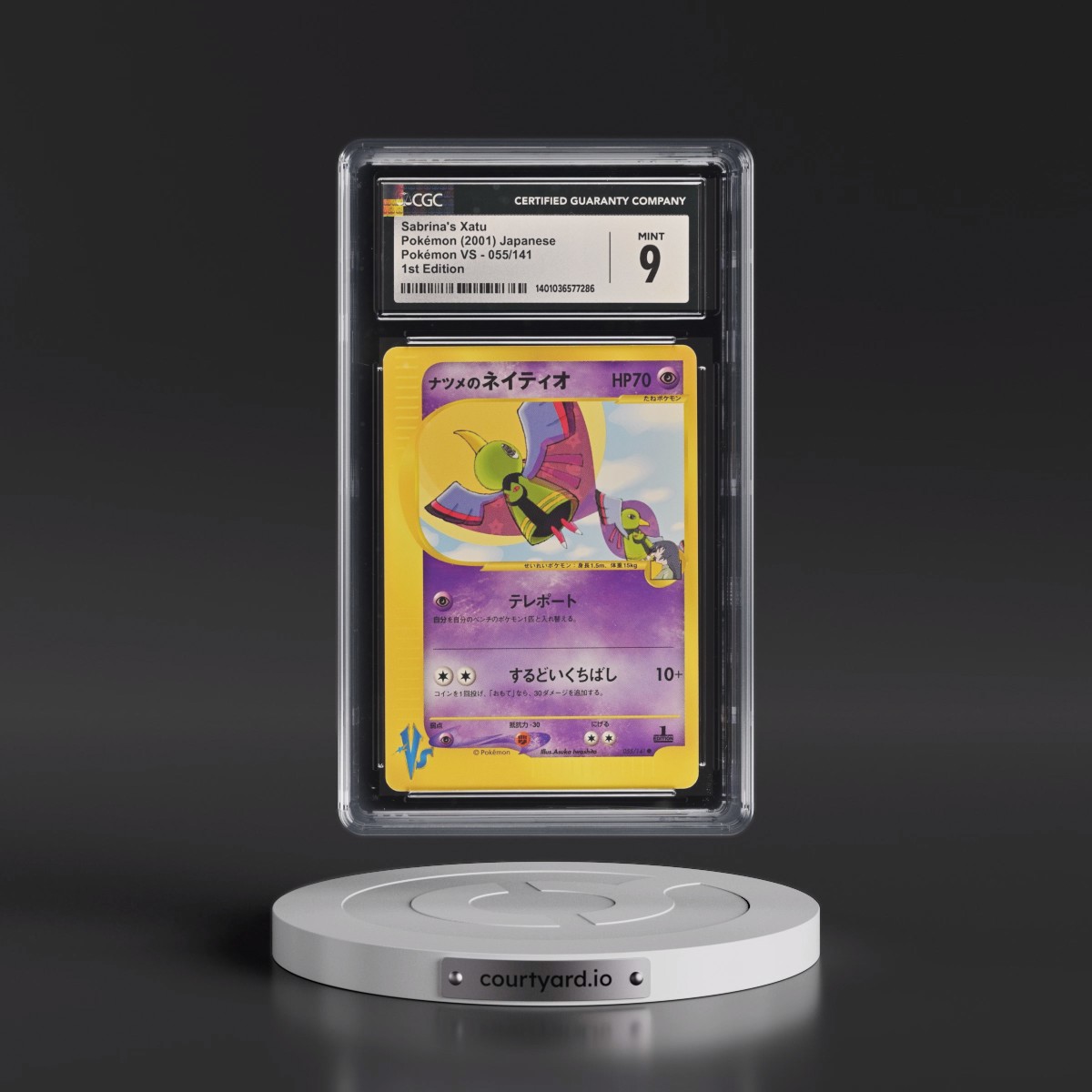 2001 Pokémon VS #055/141 Sabrina's Xatu - 1st Edition (CGC 9 MINT)
