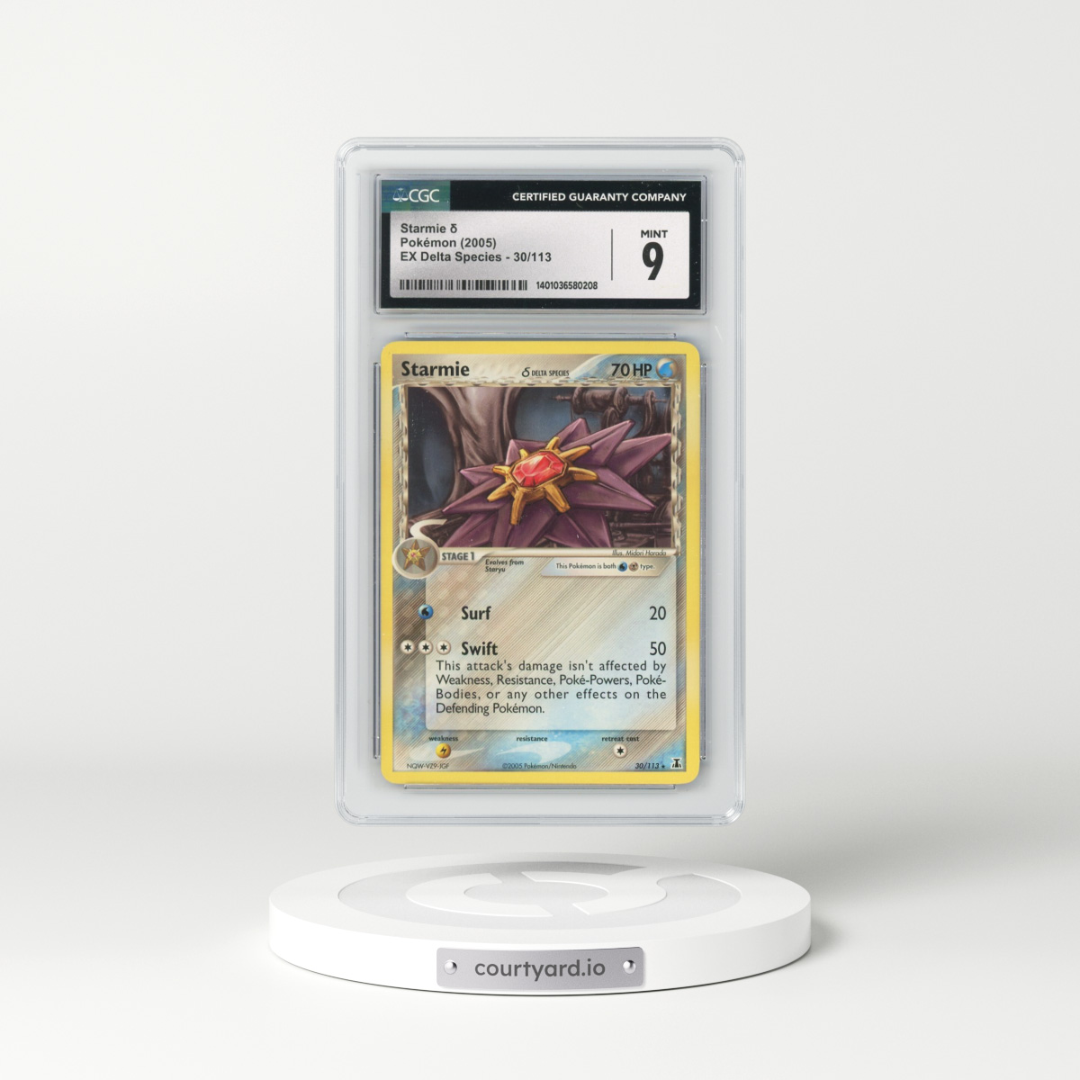 2005 EX Delta Species #30/113 Starmie δ (CGC 9 MINT)