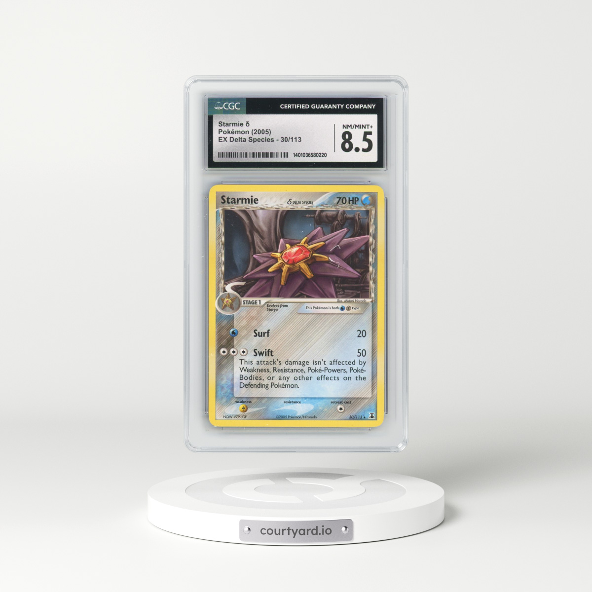 2005 EX Delta Species #30/113 Starmie δ (CGC 8.5 NM-MT+)